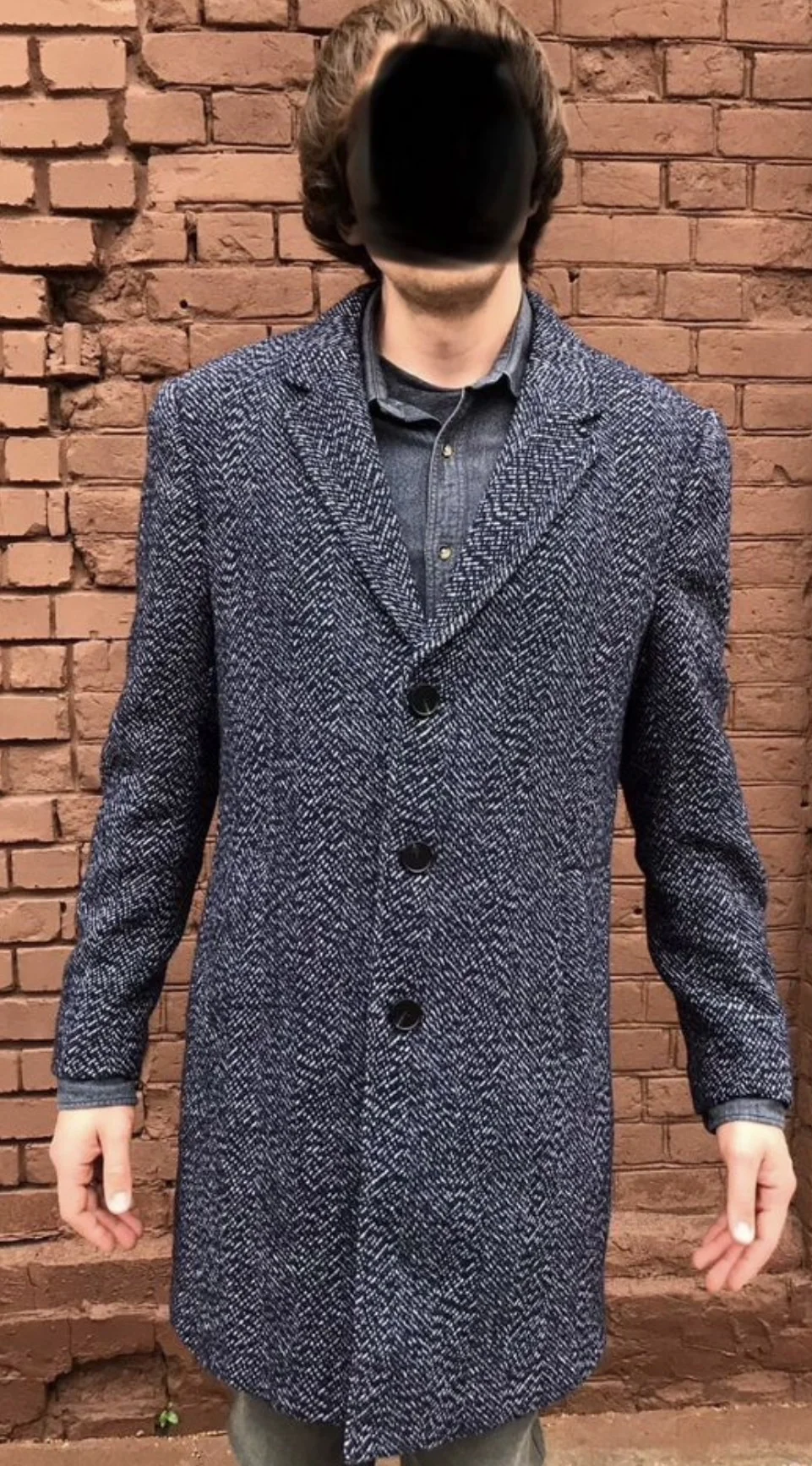 Шерстяное пальто (50/L) YD - миниатюра 2