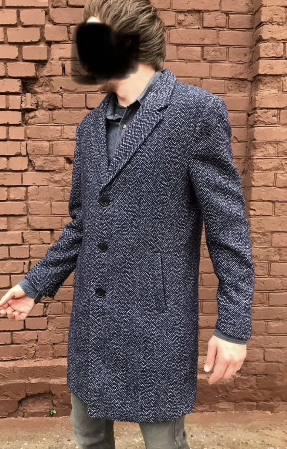 Шерстяное пальто (50/L) YD - миниатюра 4