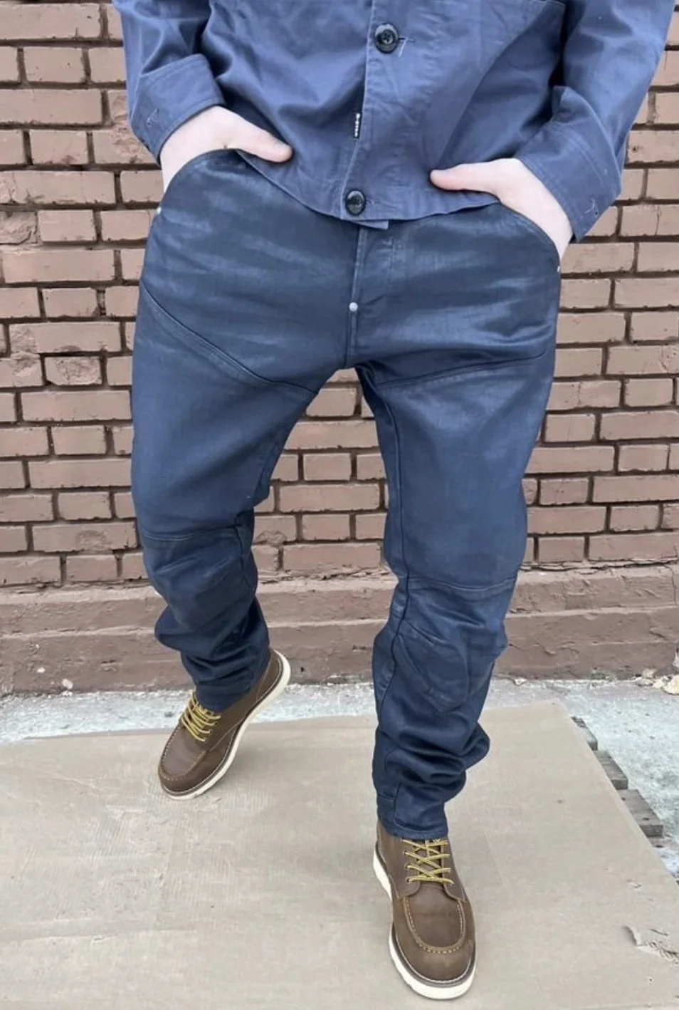 Вощеные джинсы (W34/L34) G-Star Raw 5620 3D Slim - миниатюра 2