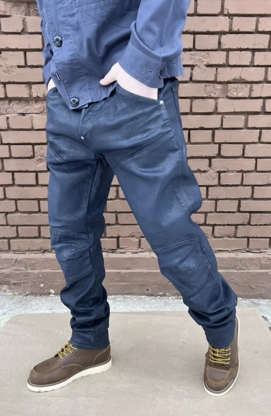Вощеные джинсы (W34/L34) G-Star Raw 5620 3D Slim - миниатюра 3
