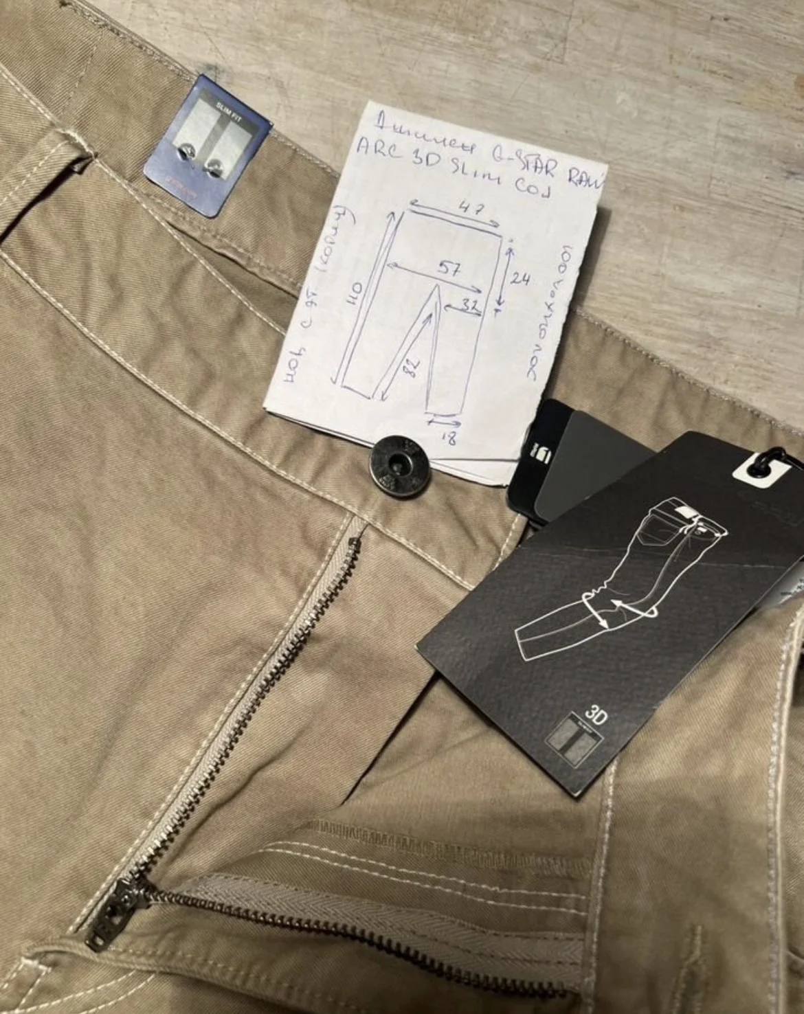 Джинсы (W36/L32) G-Star Raw Arc 3D Slim Coj - миниатюра 9