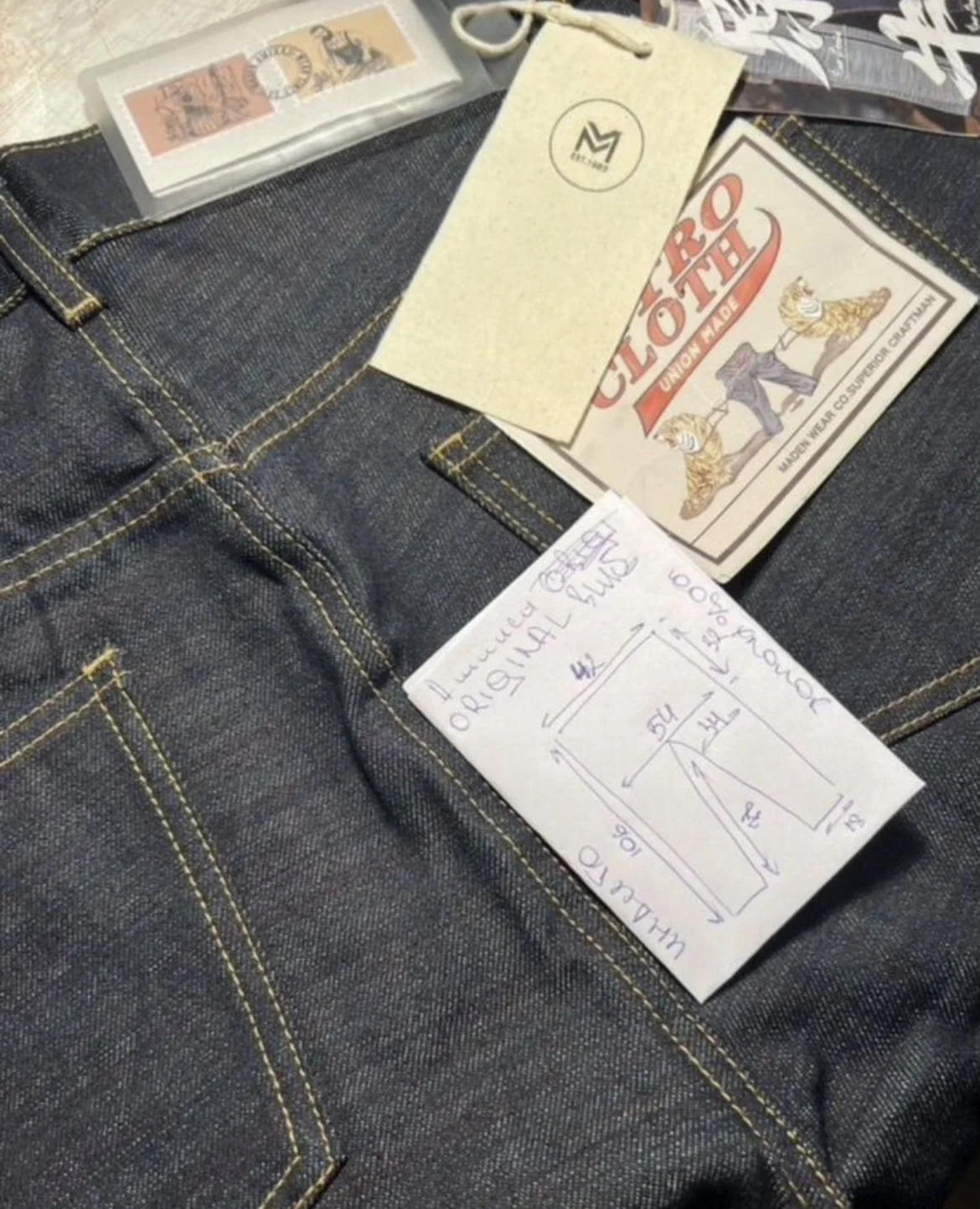 Джинсы (W32/L32) Maden 13,5 OZ (Selvedge) - миниатюра 10