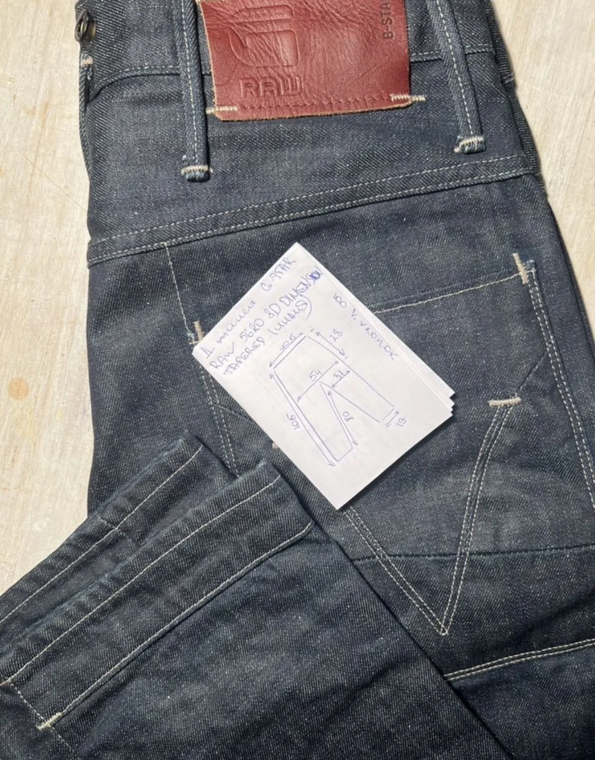 Джинсы (W31/L32) G-Star 5620 3D Dimension Tapered - миниатюра 7