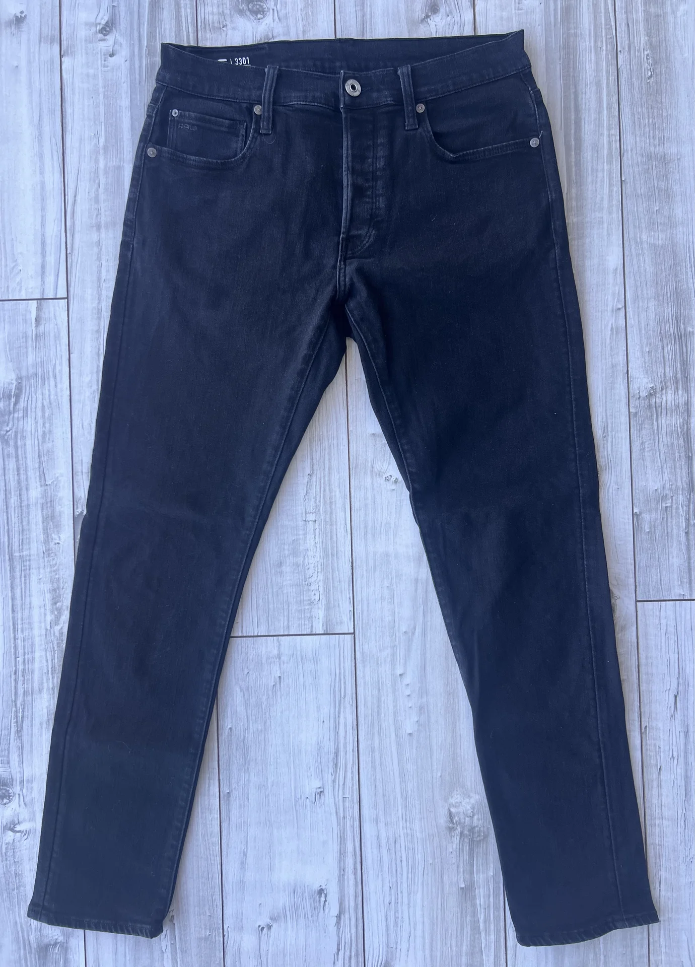 Джинсы (W32/L32) G-Star Raw 3301 Slim - миниатюра 7