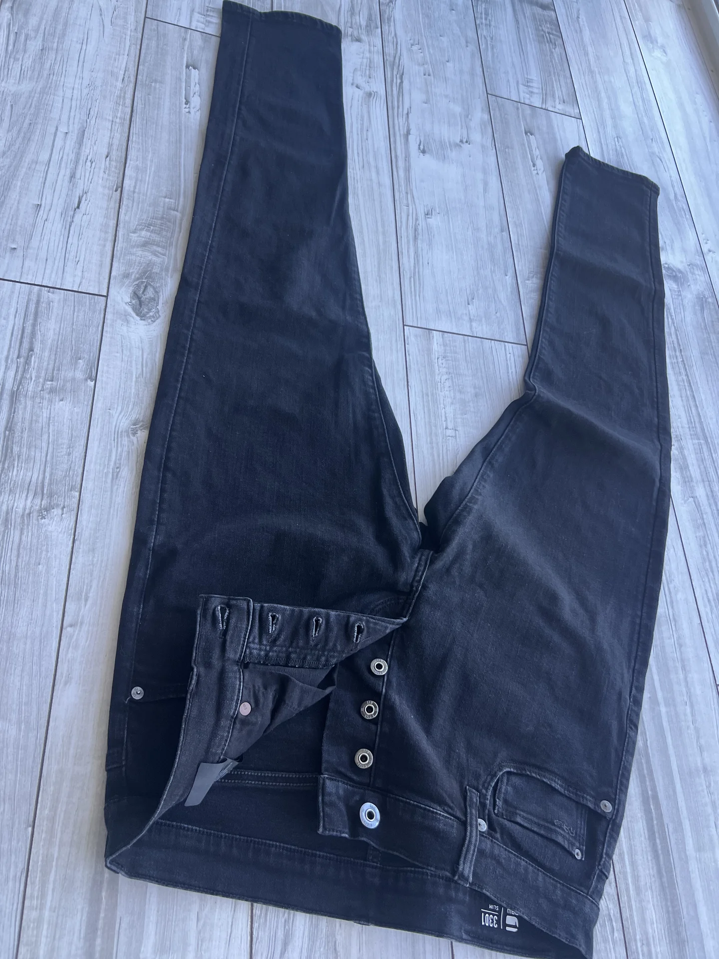 Джинсы (W32/L32) G-Star Raw 3301 Slim - миниатюра 8