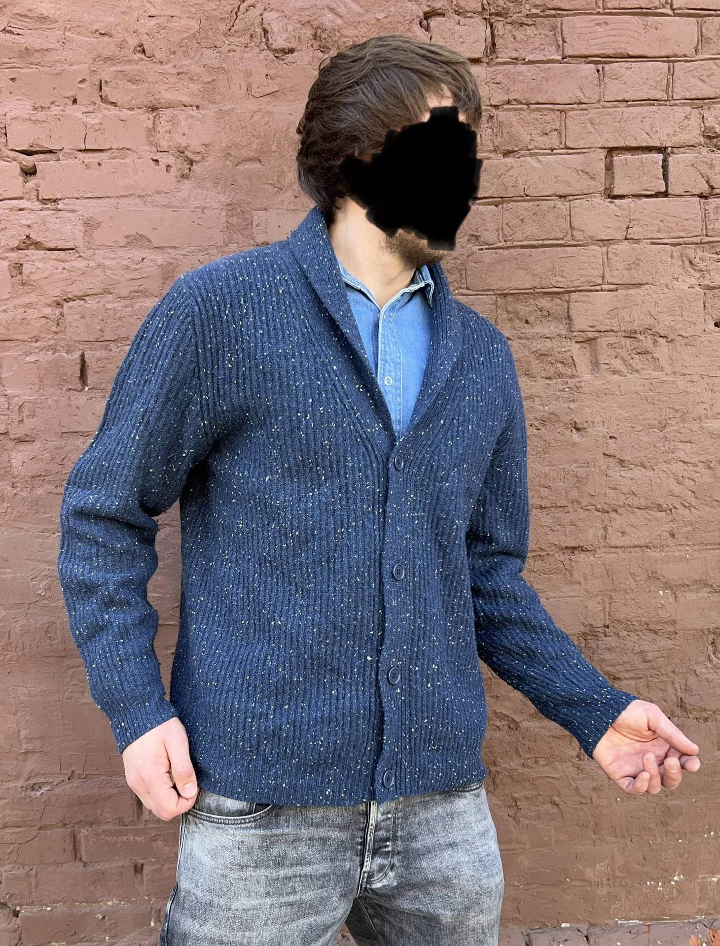 Шерстяной кардиган (52/XL) Denham - миниатюра 2