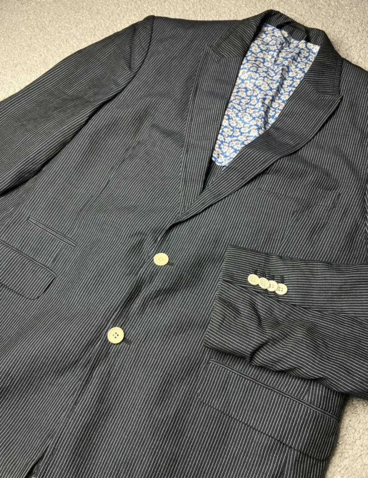Льняной пиджак (54/XL) Com4 Design Blue Label - миниатюра 3