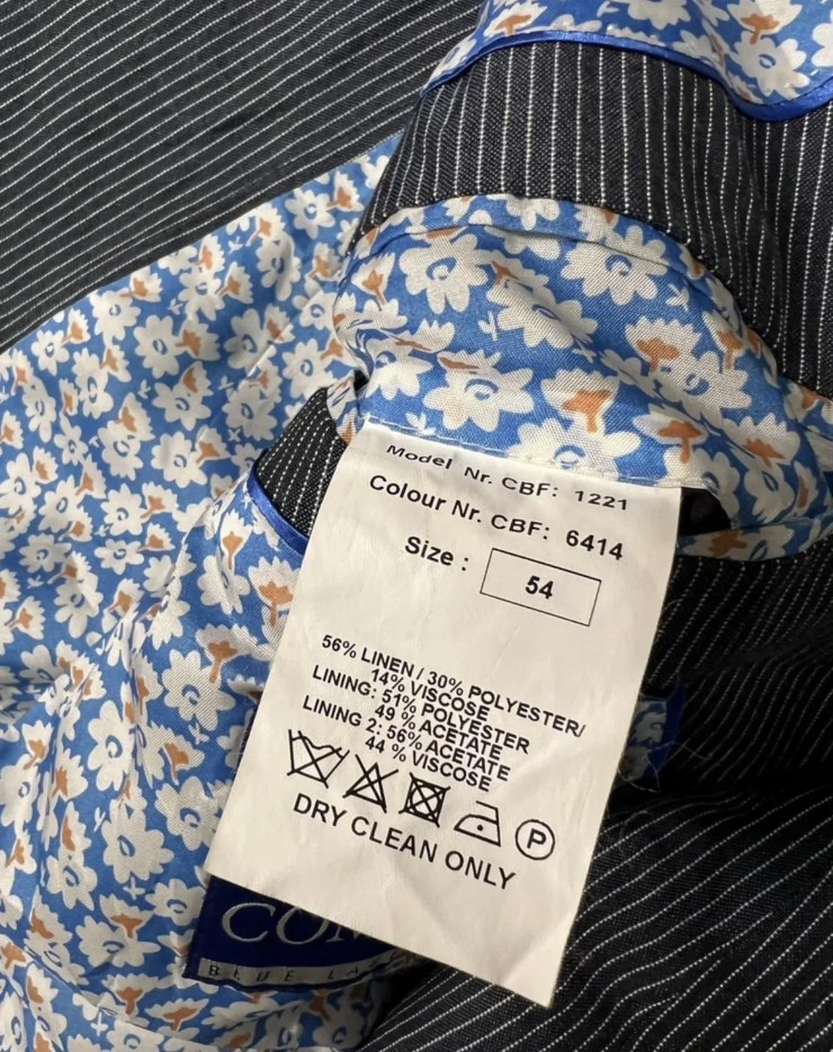 Льняной пиджак (54/XL) Com4 Design Blue Label - миниатюра 7