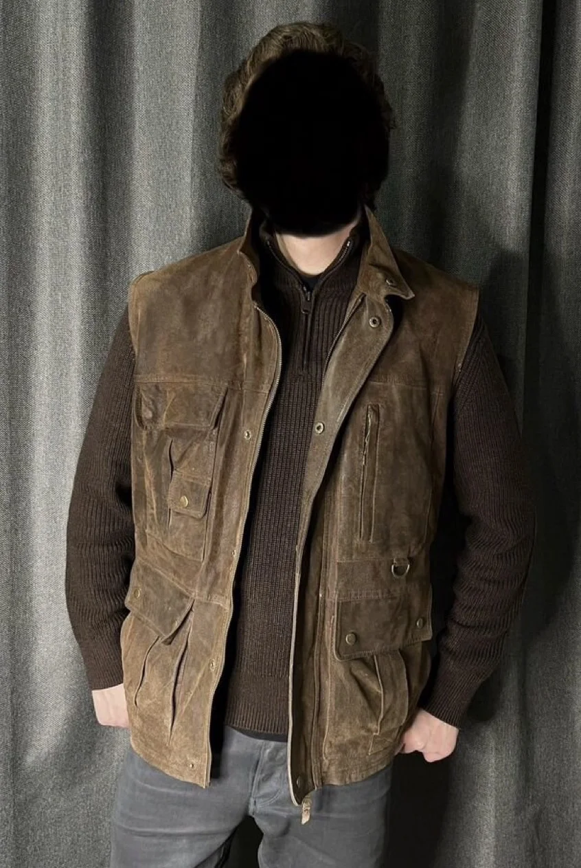 Кожаная жилетка (52/Xl) MW Casual (Германия) - изображение 1