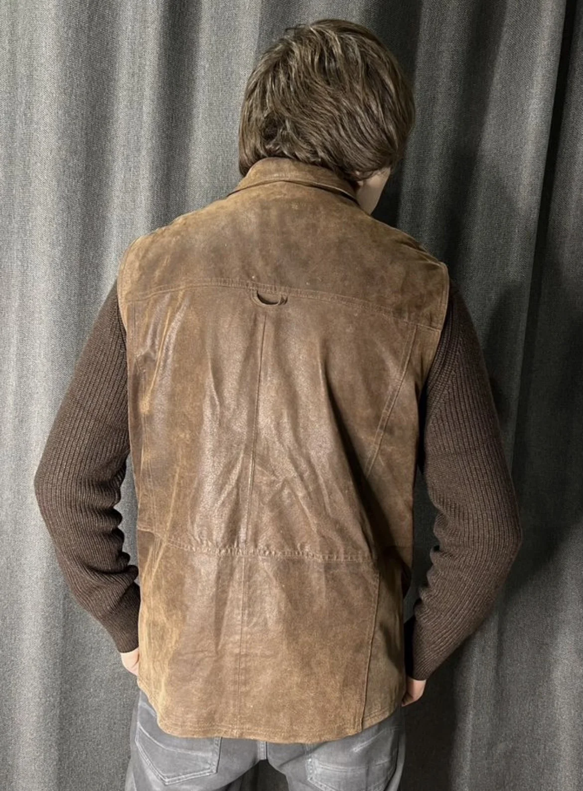 Кожаная жилетка (52/Xl) MW Casual (Германия) - миниатюра 7