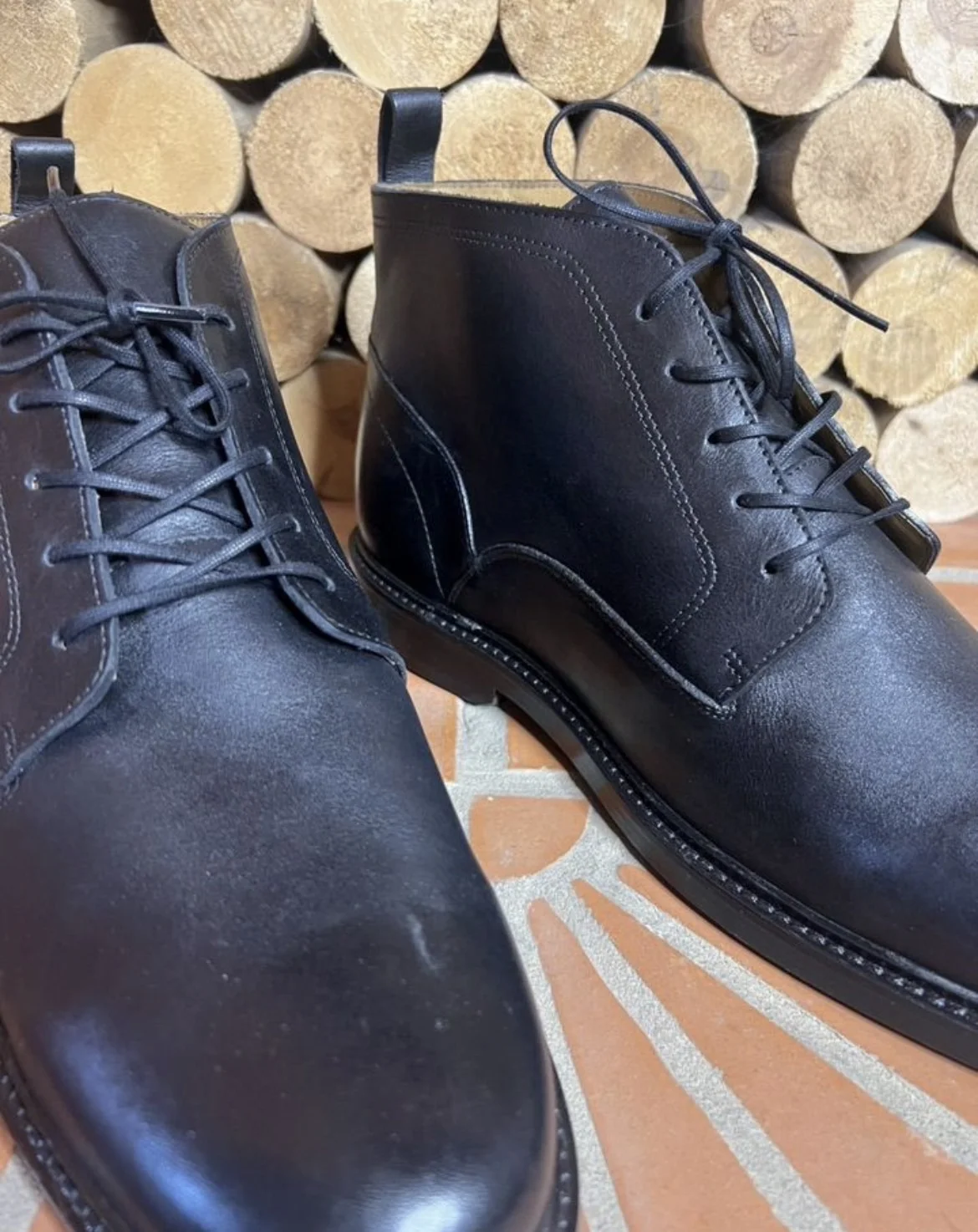 Кожаные ботинки (44) Revito Shoe (Португалия) - миниатюра 4