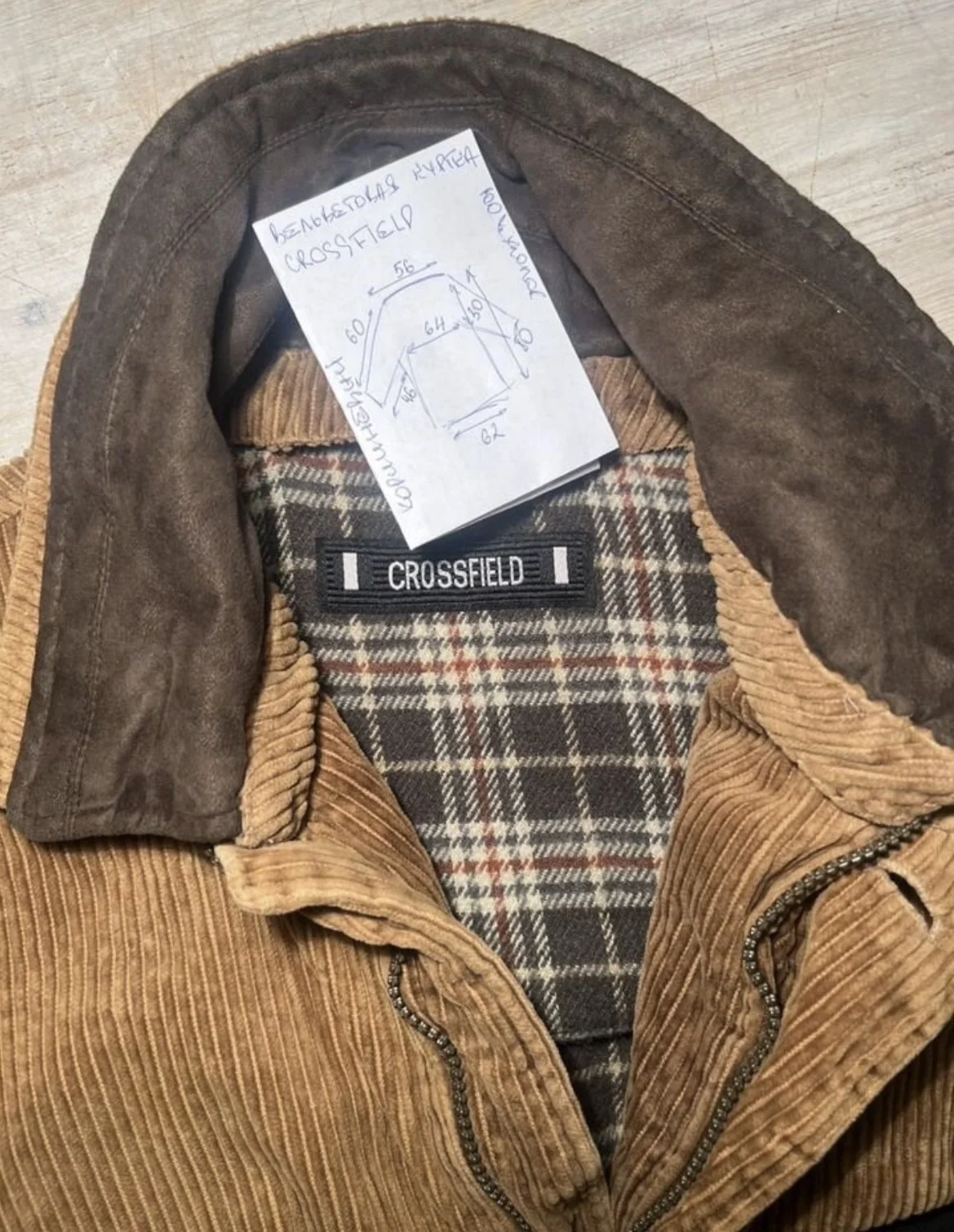 Вельветовая куртка (54/XL) CrossField - миниатюра 8