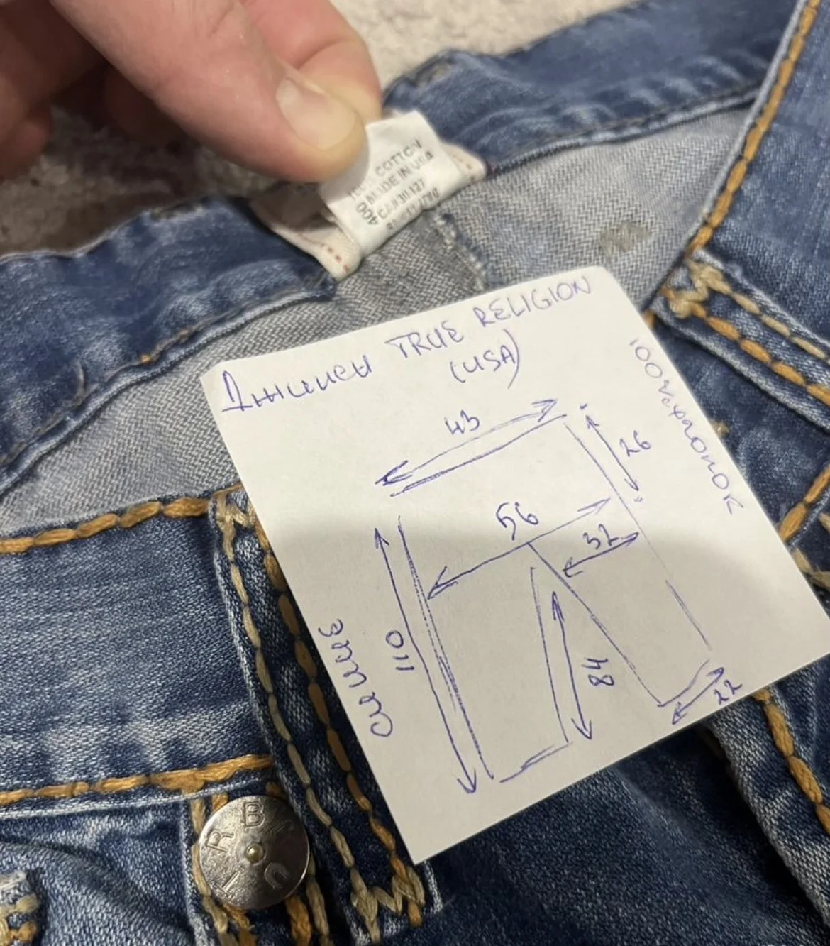 Джинсы (W33/L34) True Religion (USA) - миниатюра 10