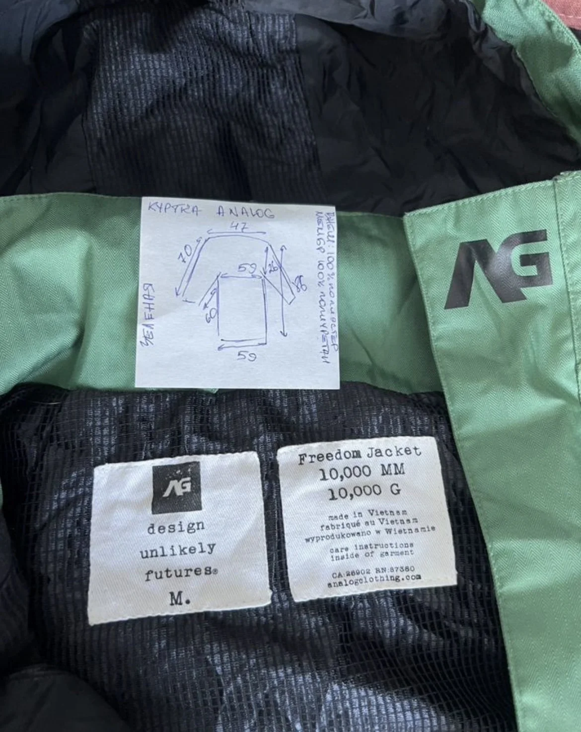 Горнолыжная куртка (50/L) Analog Freedom Jacket AG - миниатюра 10