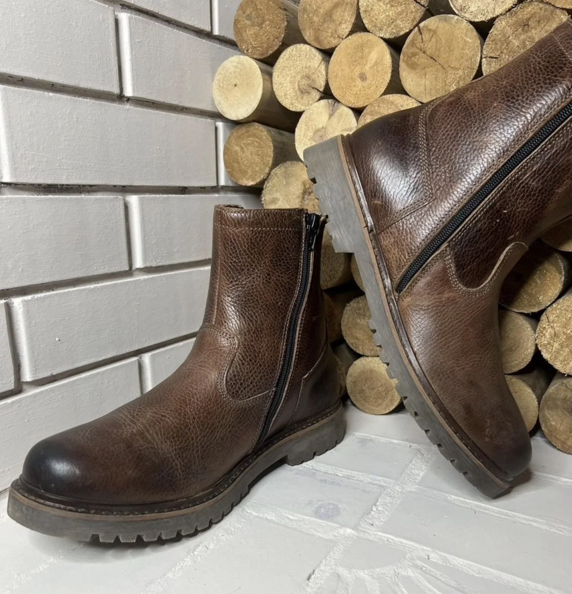 Кожаные сапоги (44) AM Shoe Company - миниатюра 3