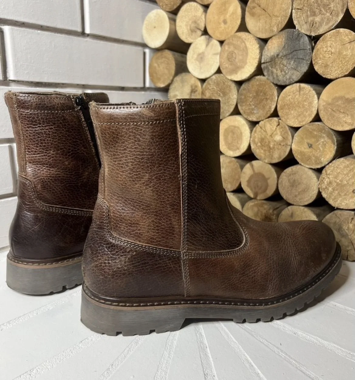 Кожаные сапоги (44) AM Shoe Company - миниатюра 4