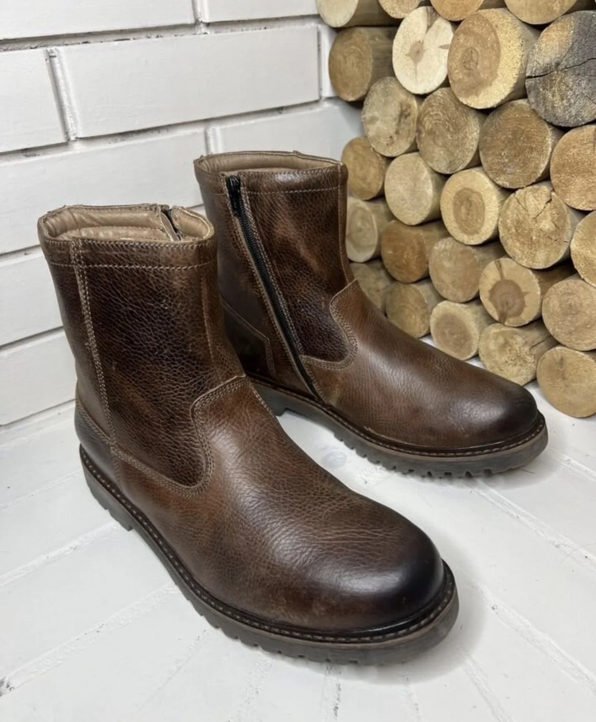 Кожаные сапоги (44) AM Shoe Company - миниатюра 5