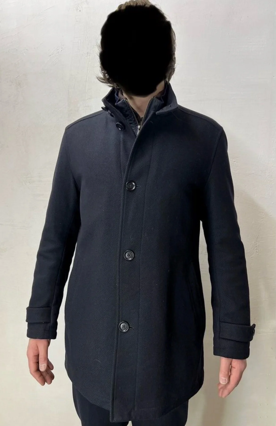 Шерстяное пальто (50/L) Hugo Boss - миниатюра 2