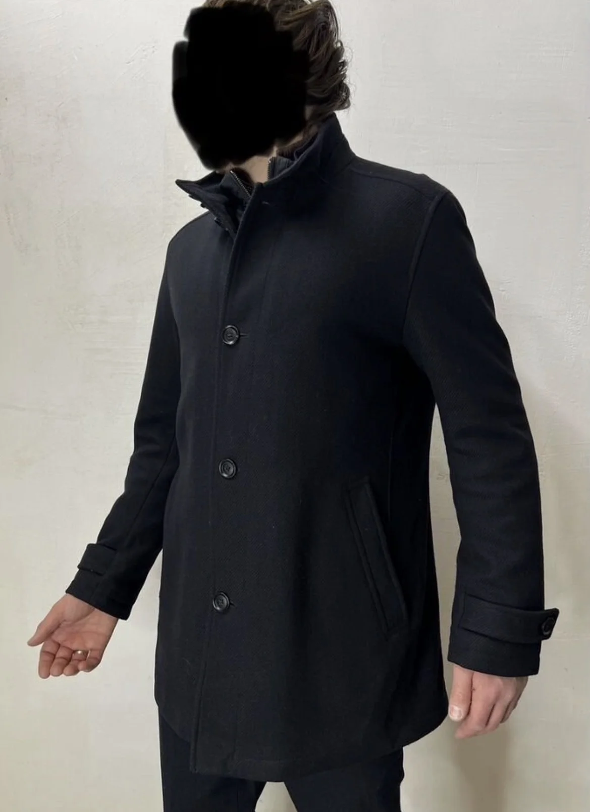 Шерстяное пальто (50/L) Hugo Boss - миниатюра 3