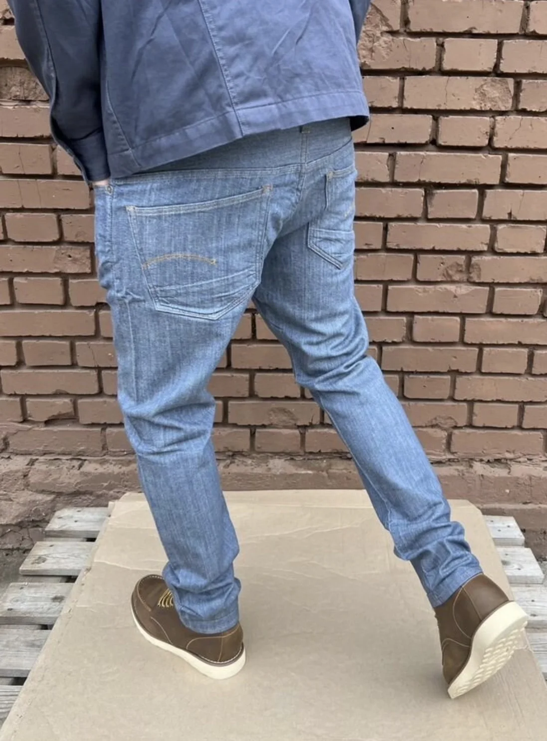 Джинсы (W34/L32) G-Star Raw 3301 Tapered RL(Индия) - миниатюра 5