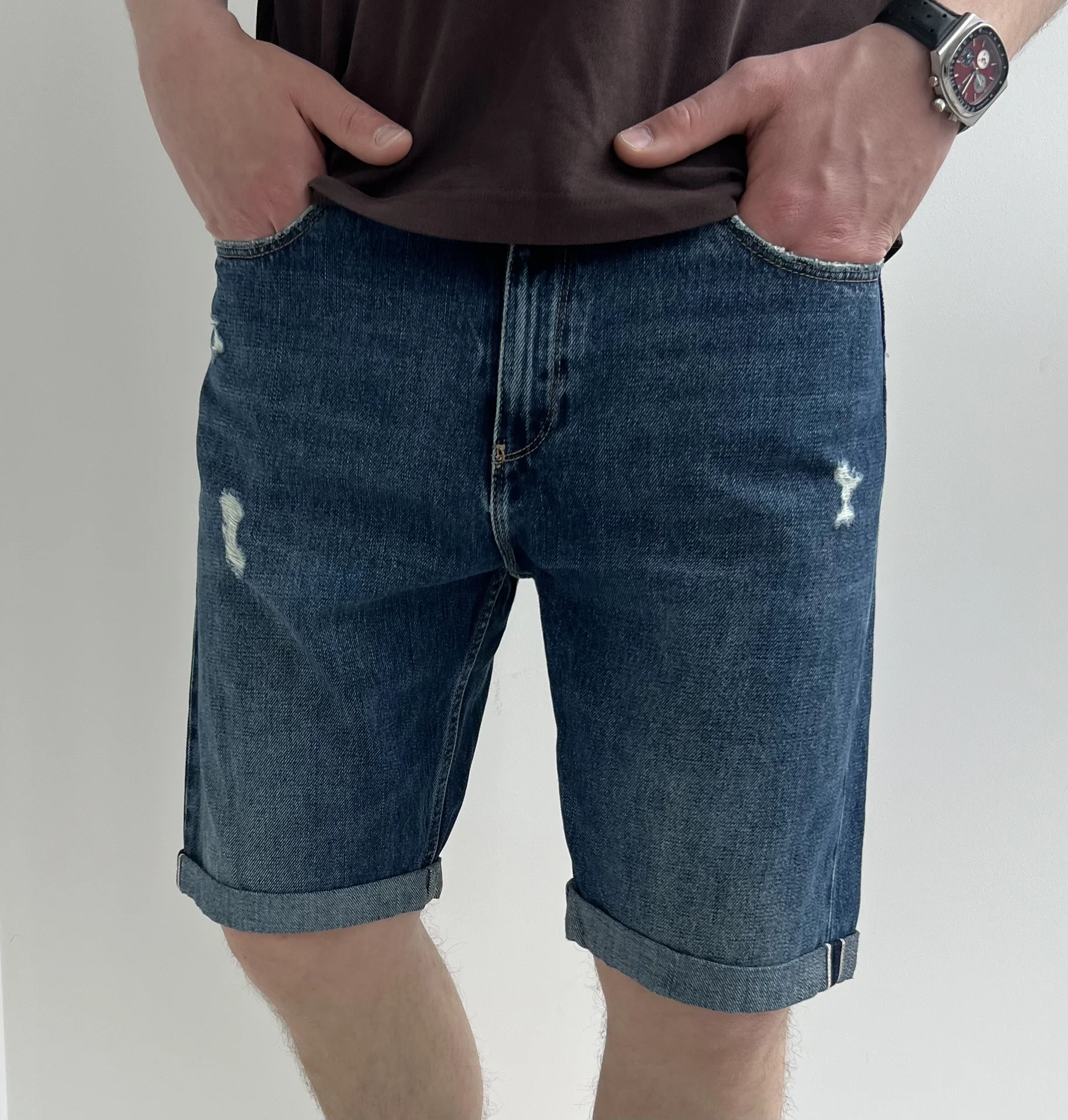 Джинсовые шорты (W32) Wrangler (Selvedge) - миниатюра 4