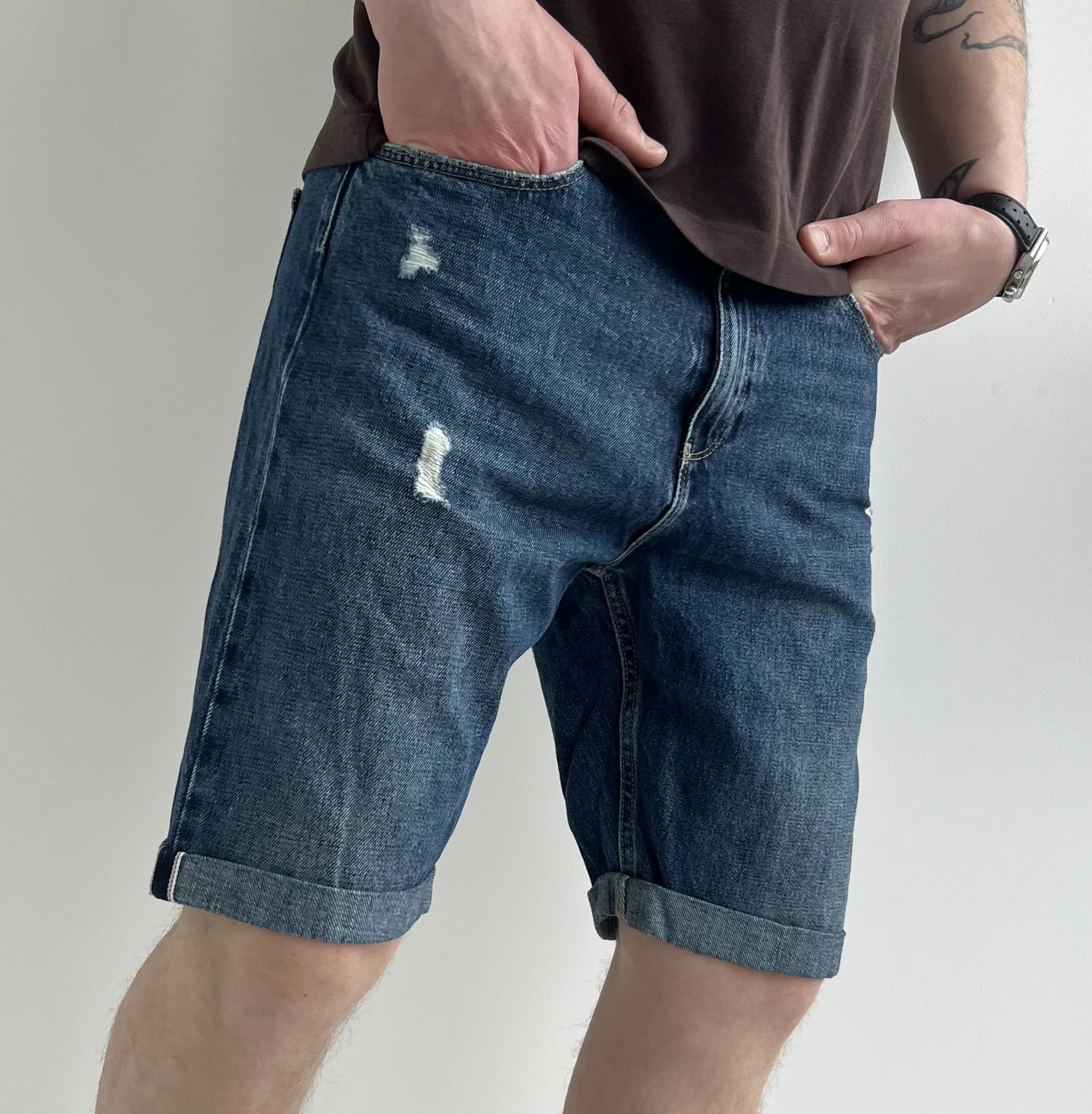 Джинсовые шорты (W32) Wrangler (Selvedge) - миниатюра 6