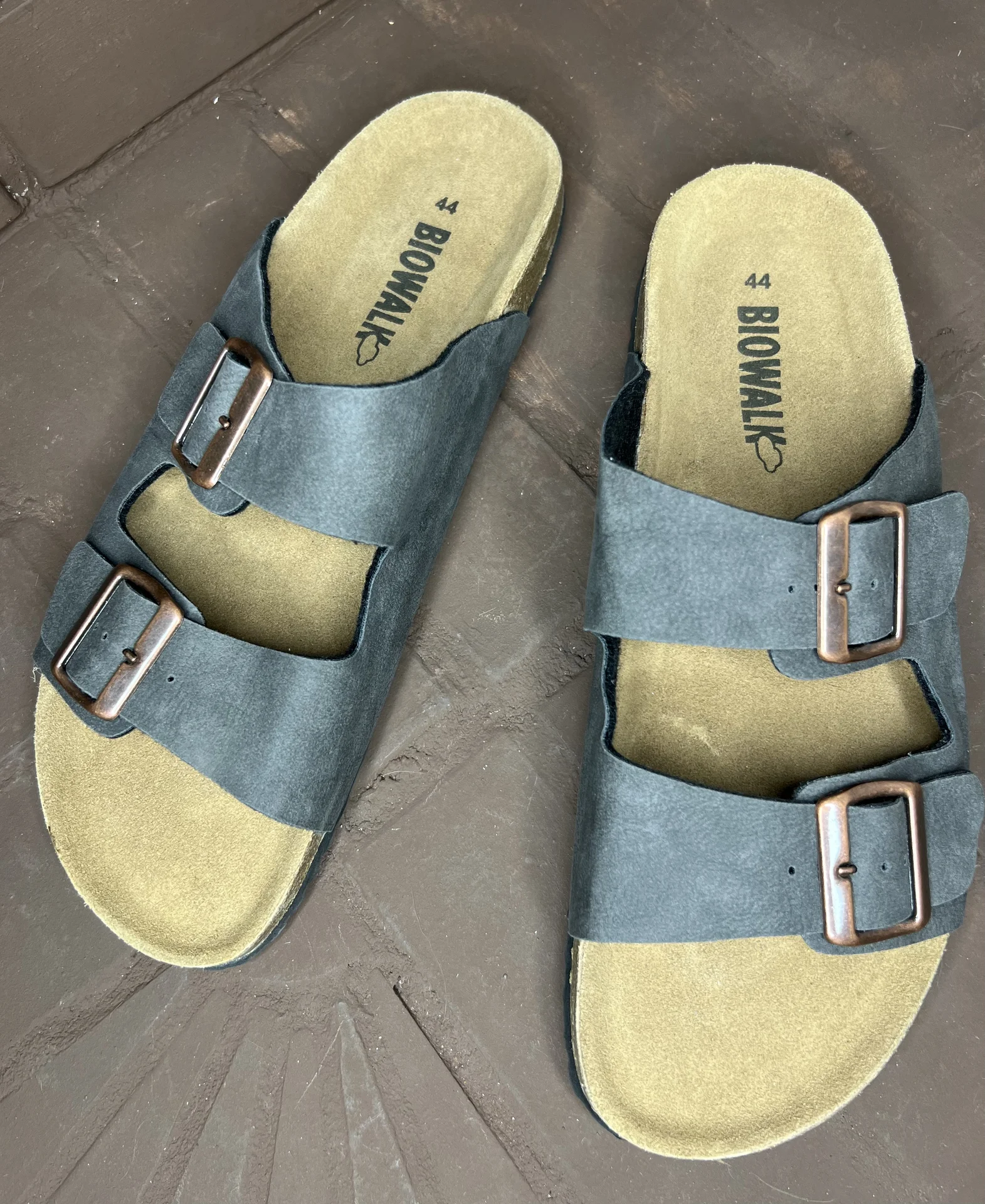 Кожаные шлепки (44) Biowalk - миниатюра 4
