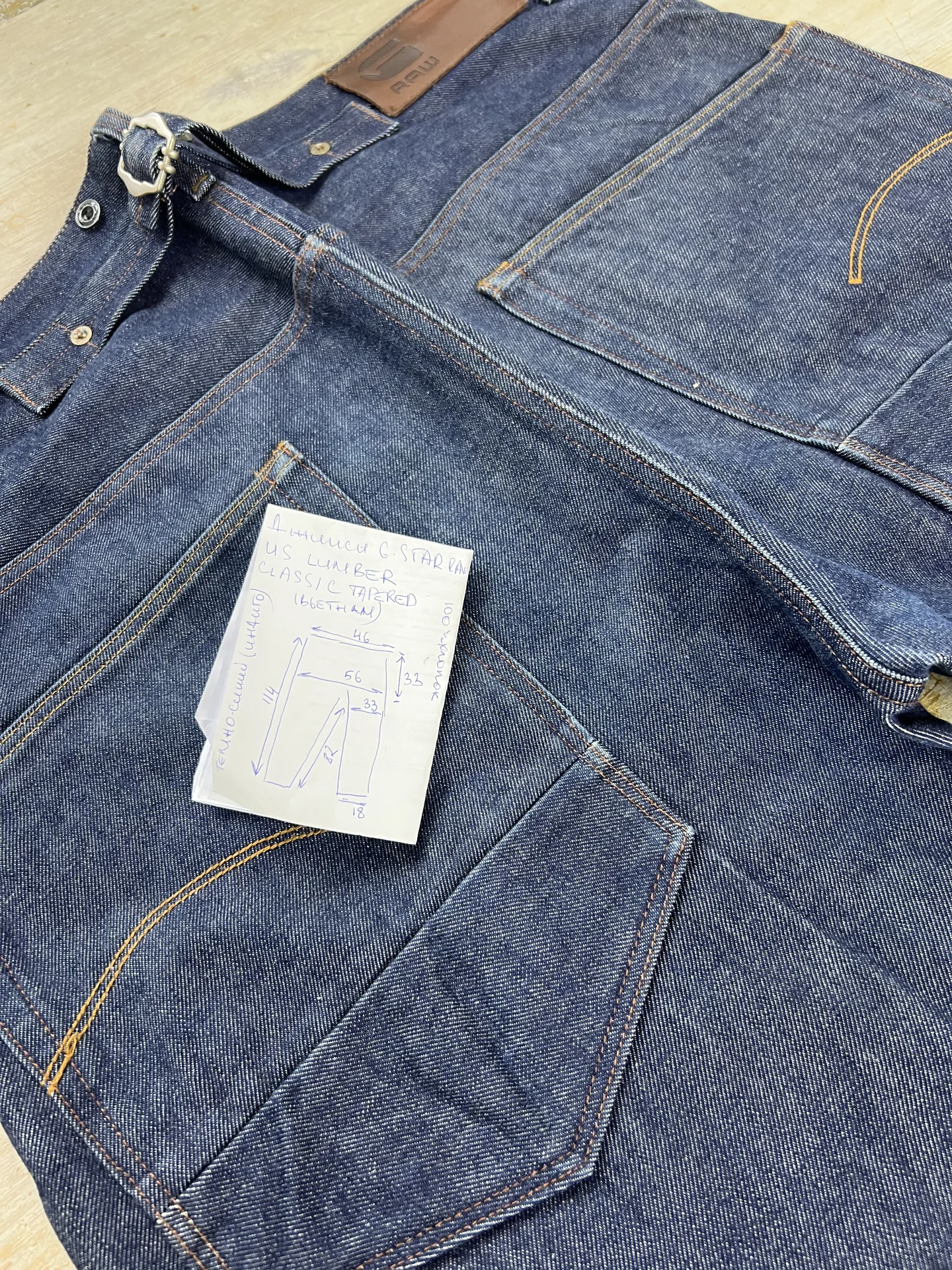 Джинсы G-Star Raw Us Lumber Classic Tapered - миниатюра 11