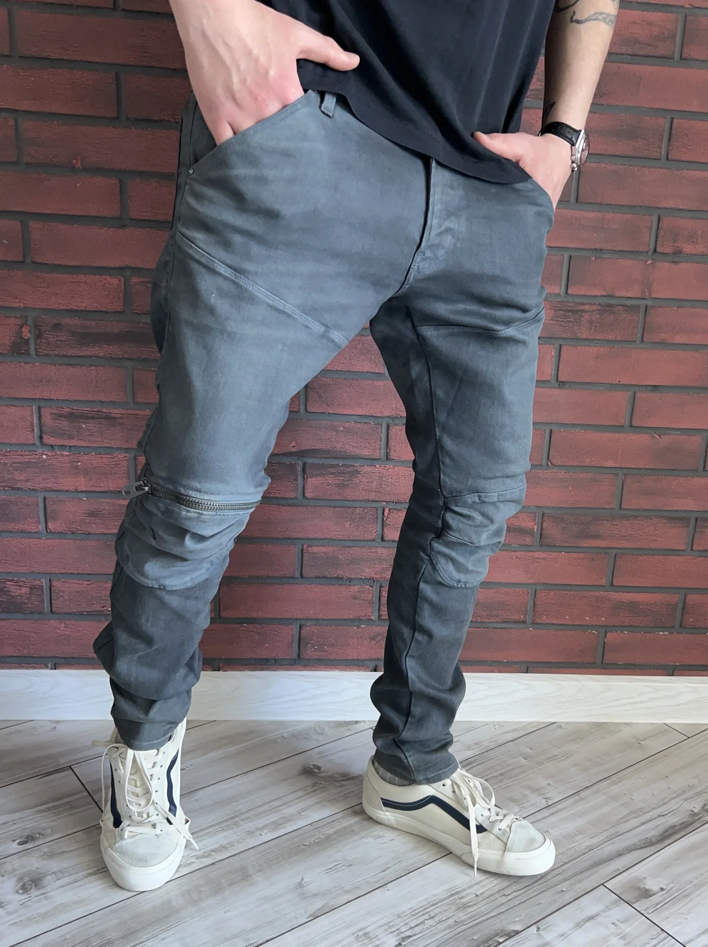 Джинсы G-Star Raw 5620 3D Zip Knee Super Slim - миниатюра 3