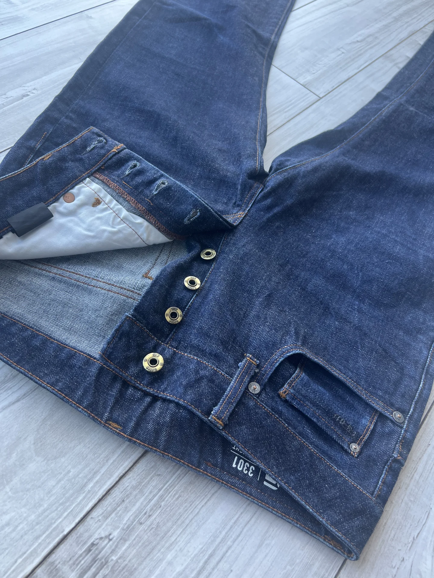 Джинсы (W31/L36) G-Star Raw 3301 Straight (индия) - миниатюра 8