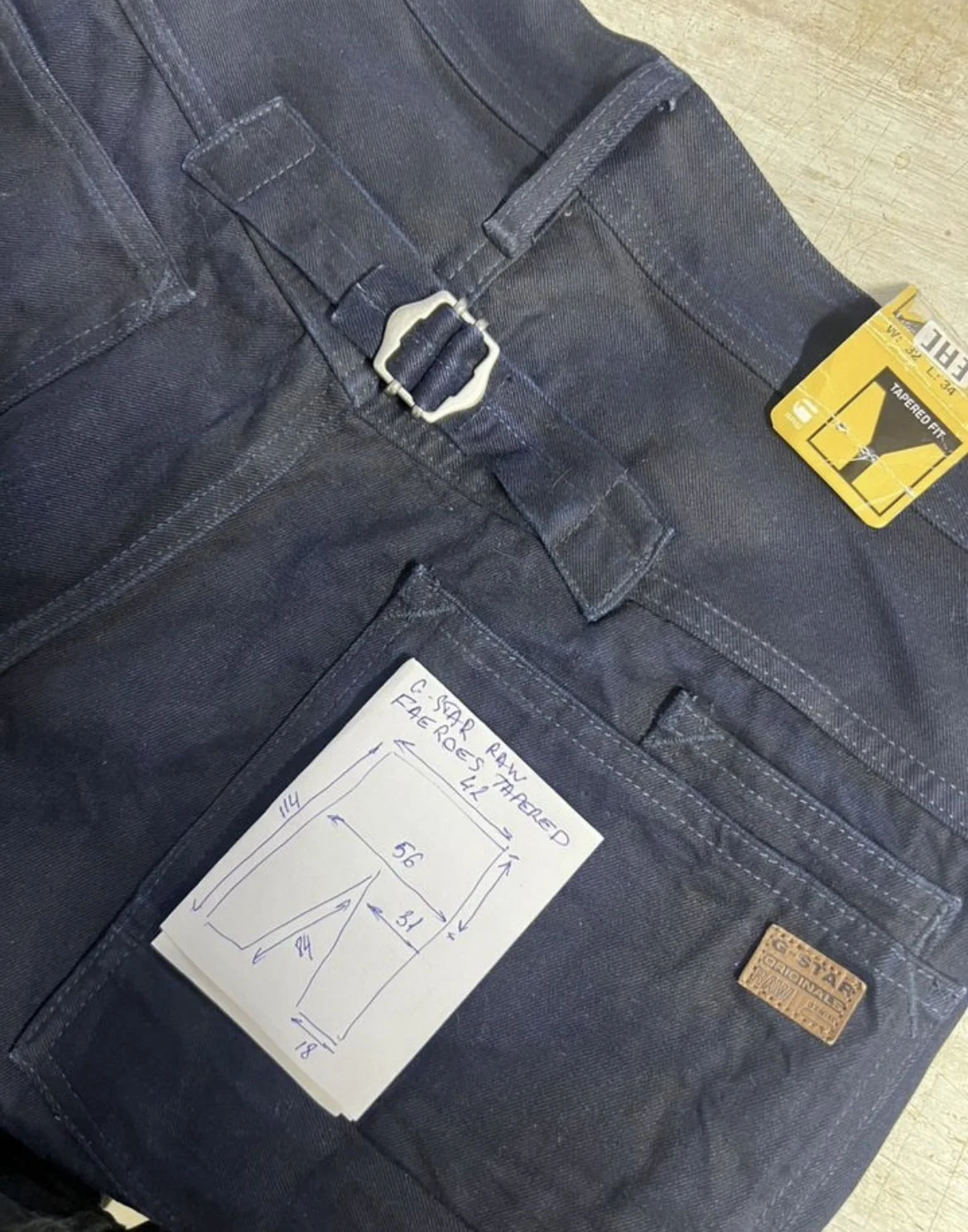 Джинсы (W32/L34) G-Star Raw Faeroes Tapered - миниатюра 9