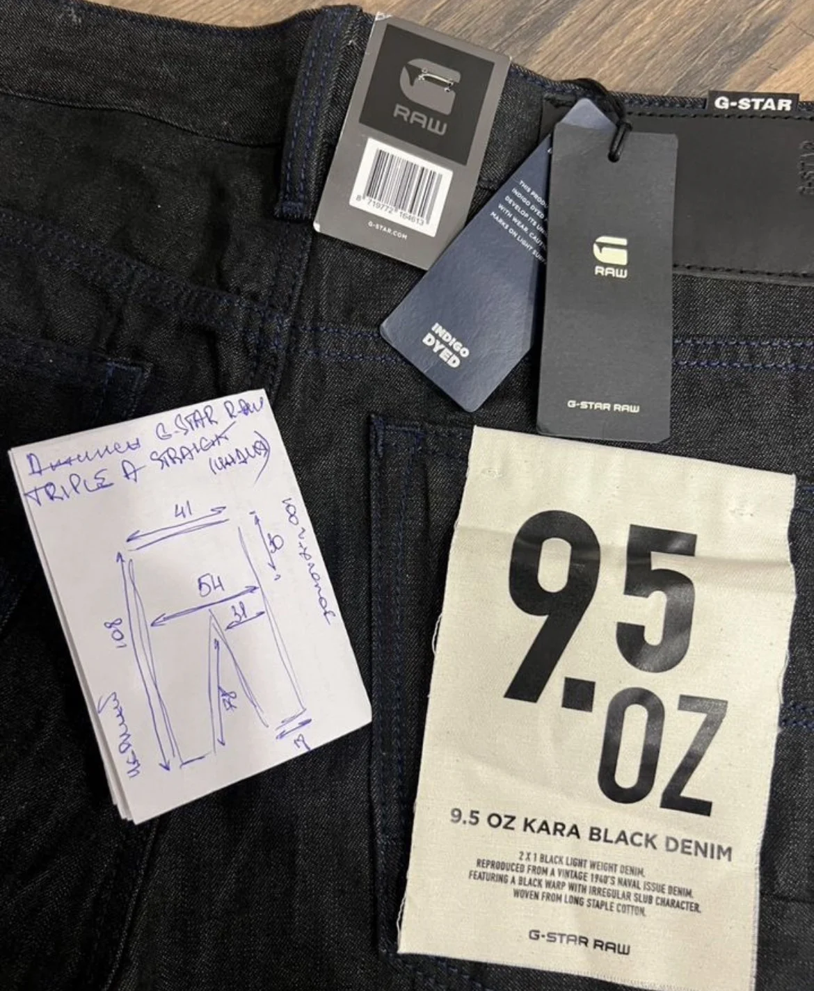Джинсы (W31/L32) G-Star Raw Triple A Straight - миниатюра 10