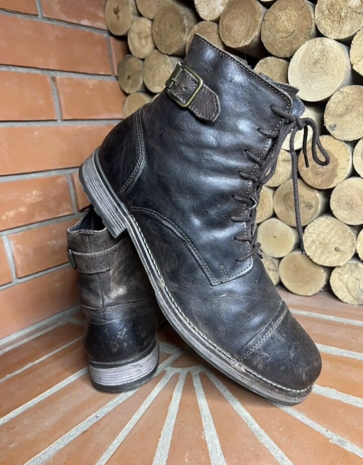 Кожаные сапоги (44) Jack&Jones (Португалия) - миниатюра 2
