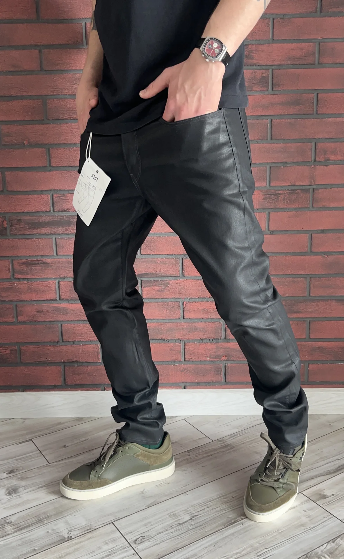 Джинсы (W34/L32) G-Star 3301-B Deconstructed Slim - миниатюра 2
