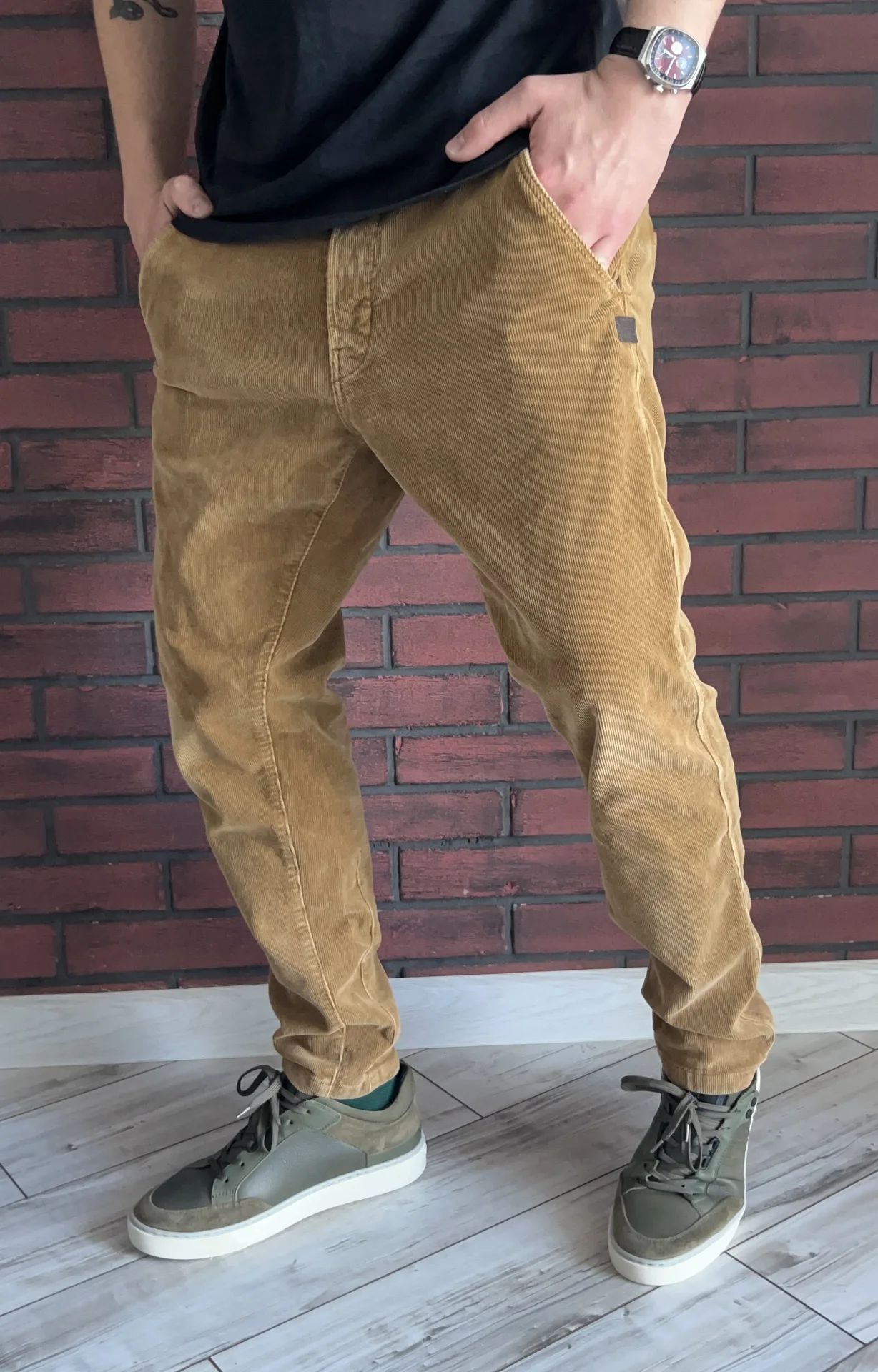 Вельветовые брюки G-Star Raw Loic Relaxed Tapered - миниатюра 2