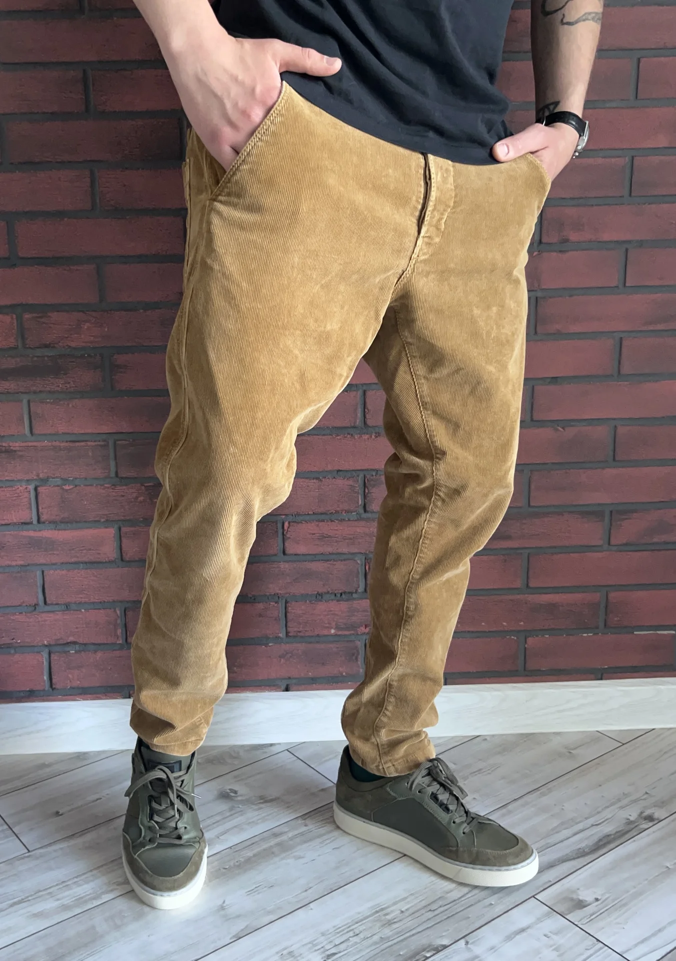Вельветовые брюки G-Star Raw Loic Relaxed Tapered - миниатюра 3