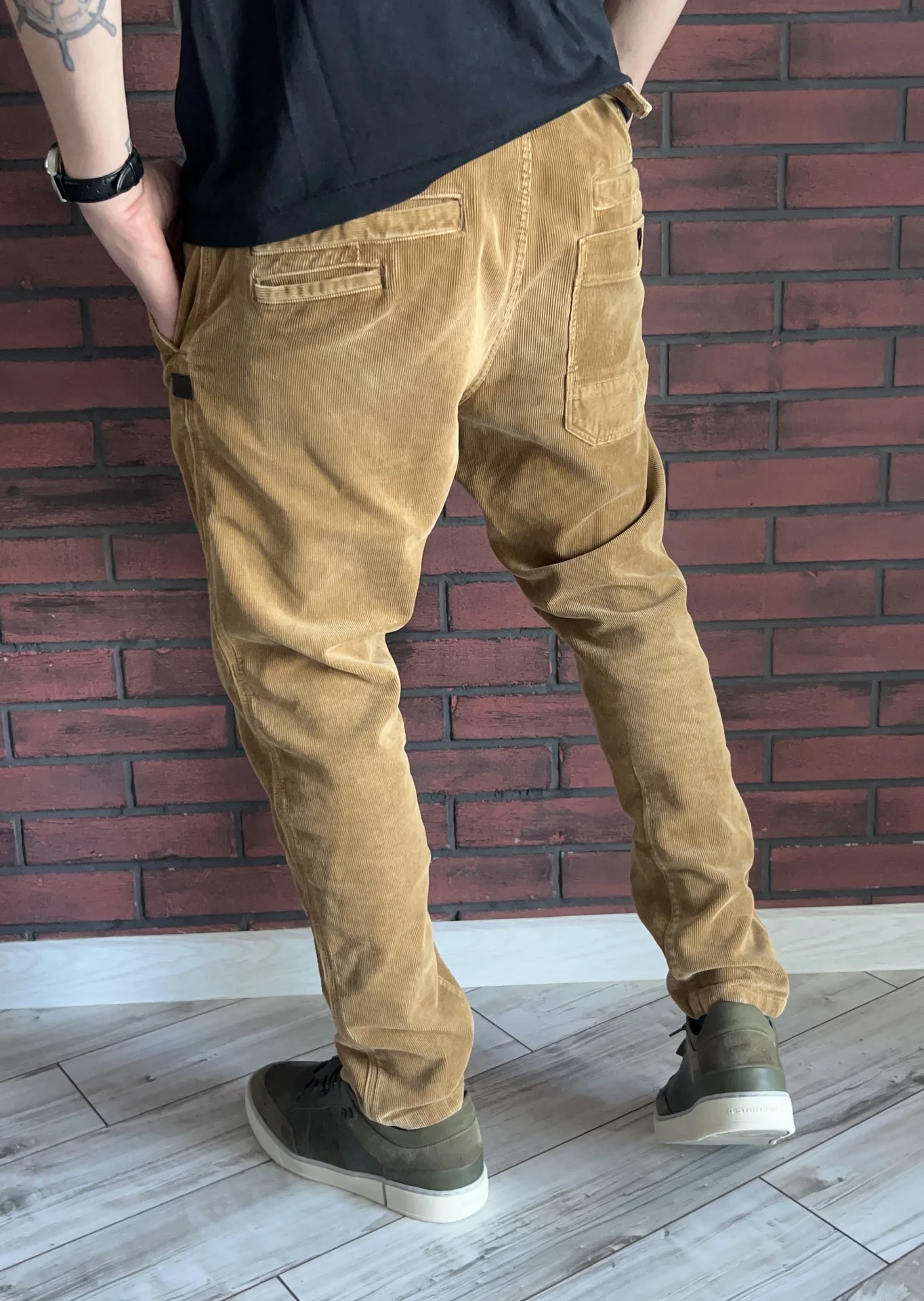 Вельветовые брюки G-Star Raw Loic Relaxed Tapered - миниатюра 4