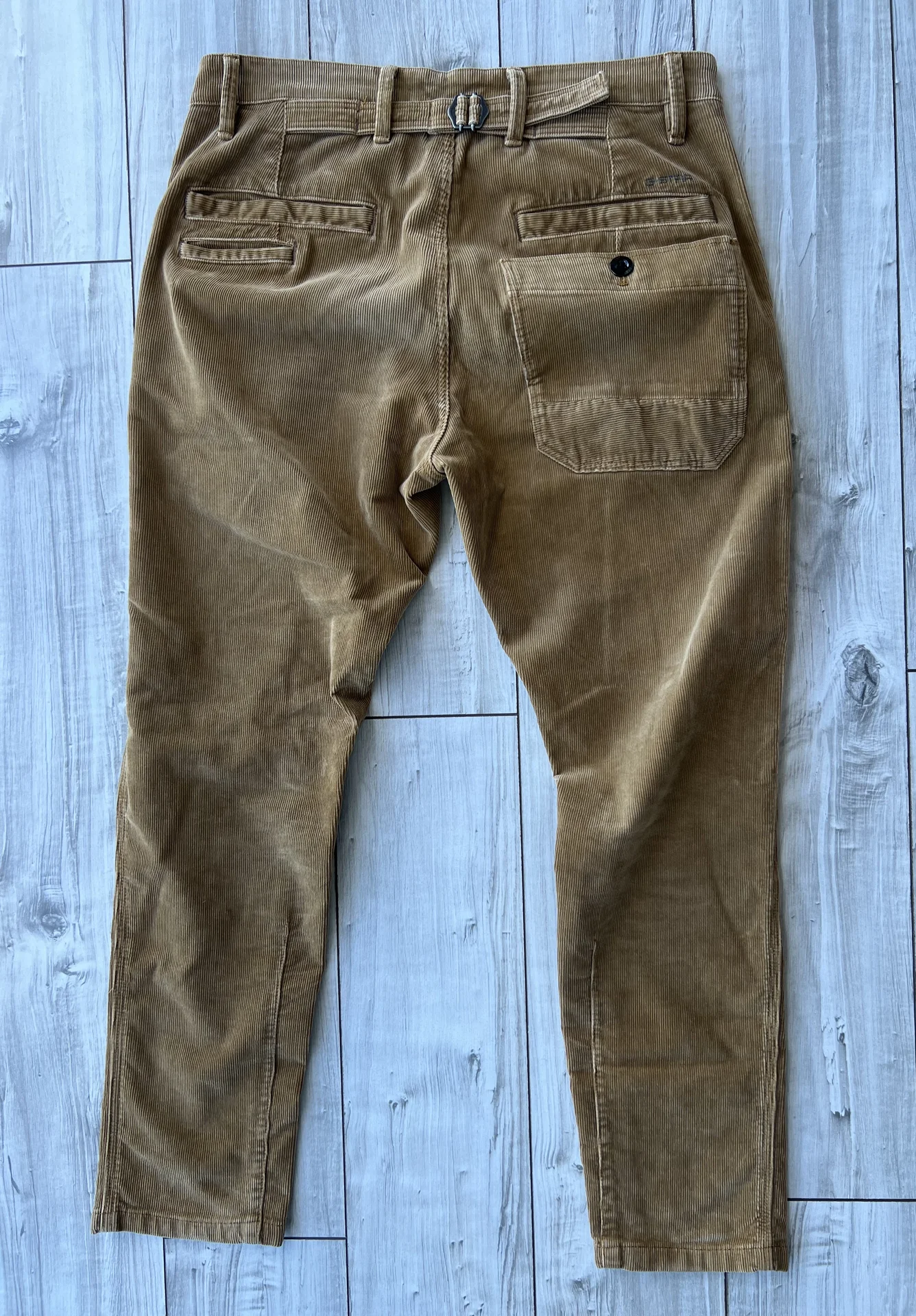 Вельветовые брюки G-Star Raw Loic Relaxed Tapered - миниатюра 9