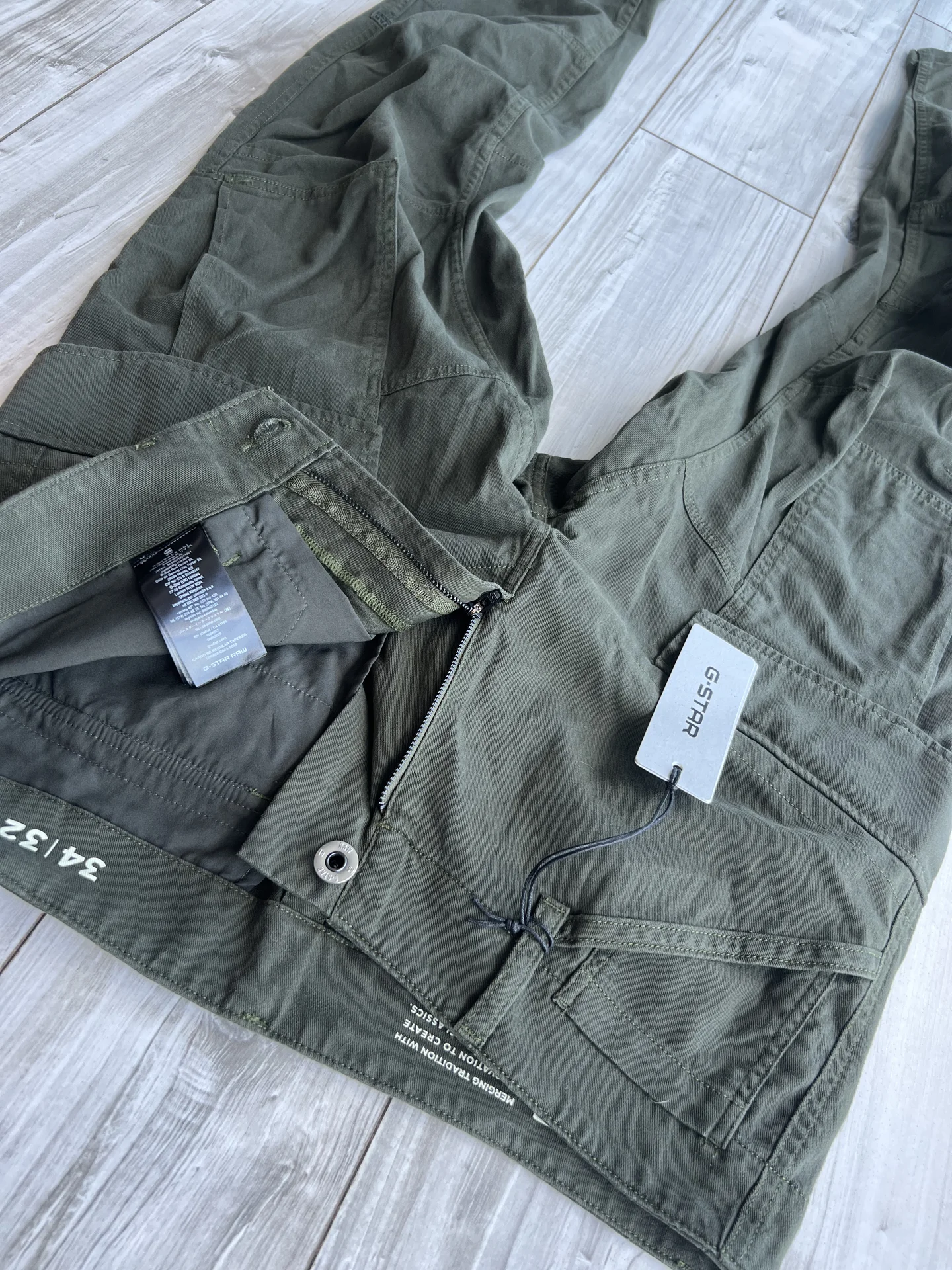 Брюки (W34/L32) G-Star Cargo 3D Regular Tapered - миниатюра 8
