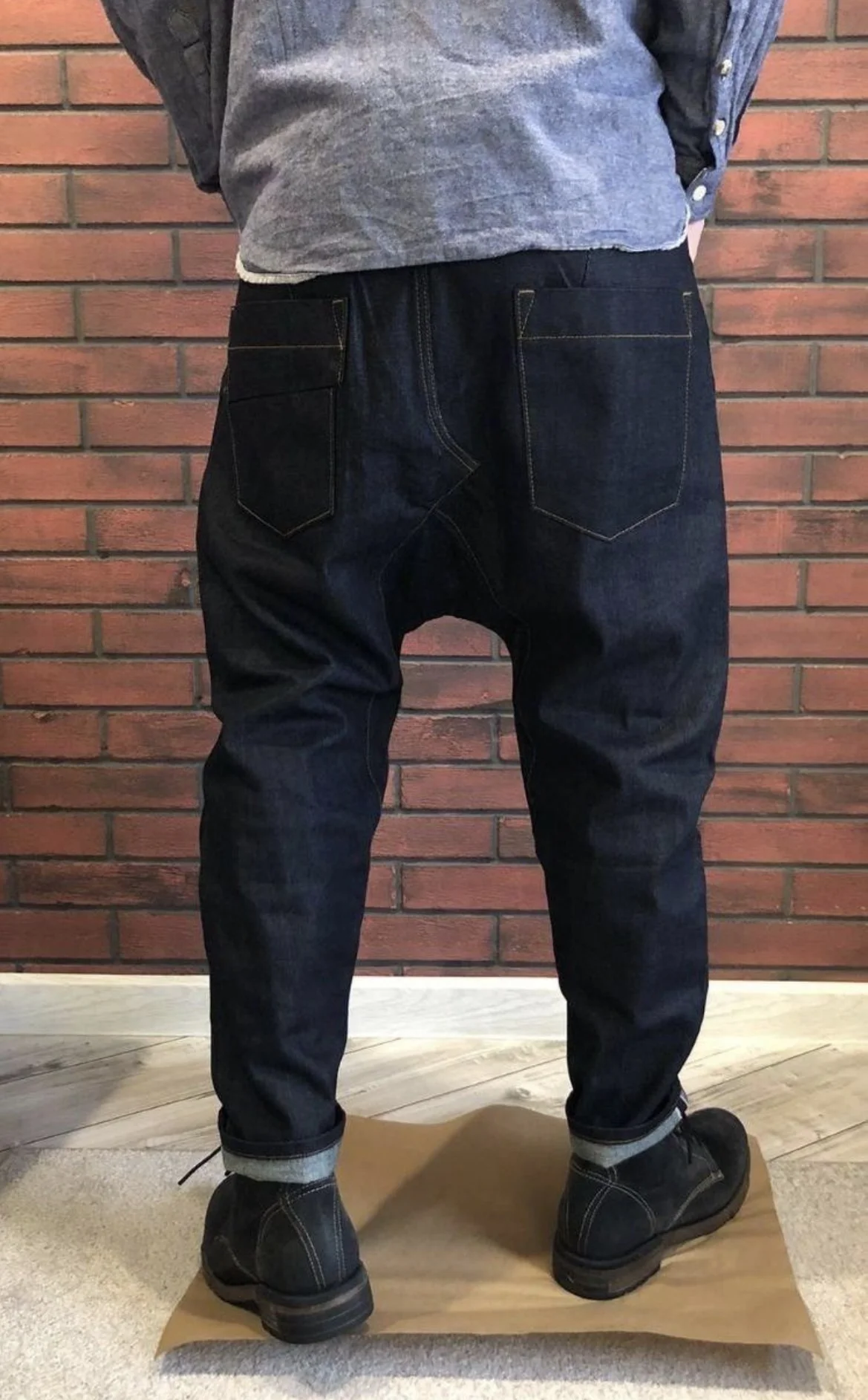 Джинсы(W32/L32) Selected Drop Crotch Full(Selvedge - миниатюра 4