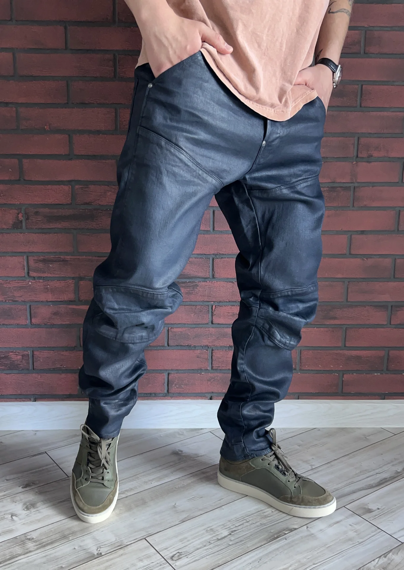 Вощеные джинсы (W34/L34) G-Star Raw 5620 3D Slim - миниатюра 2