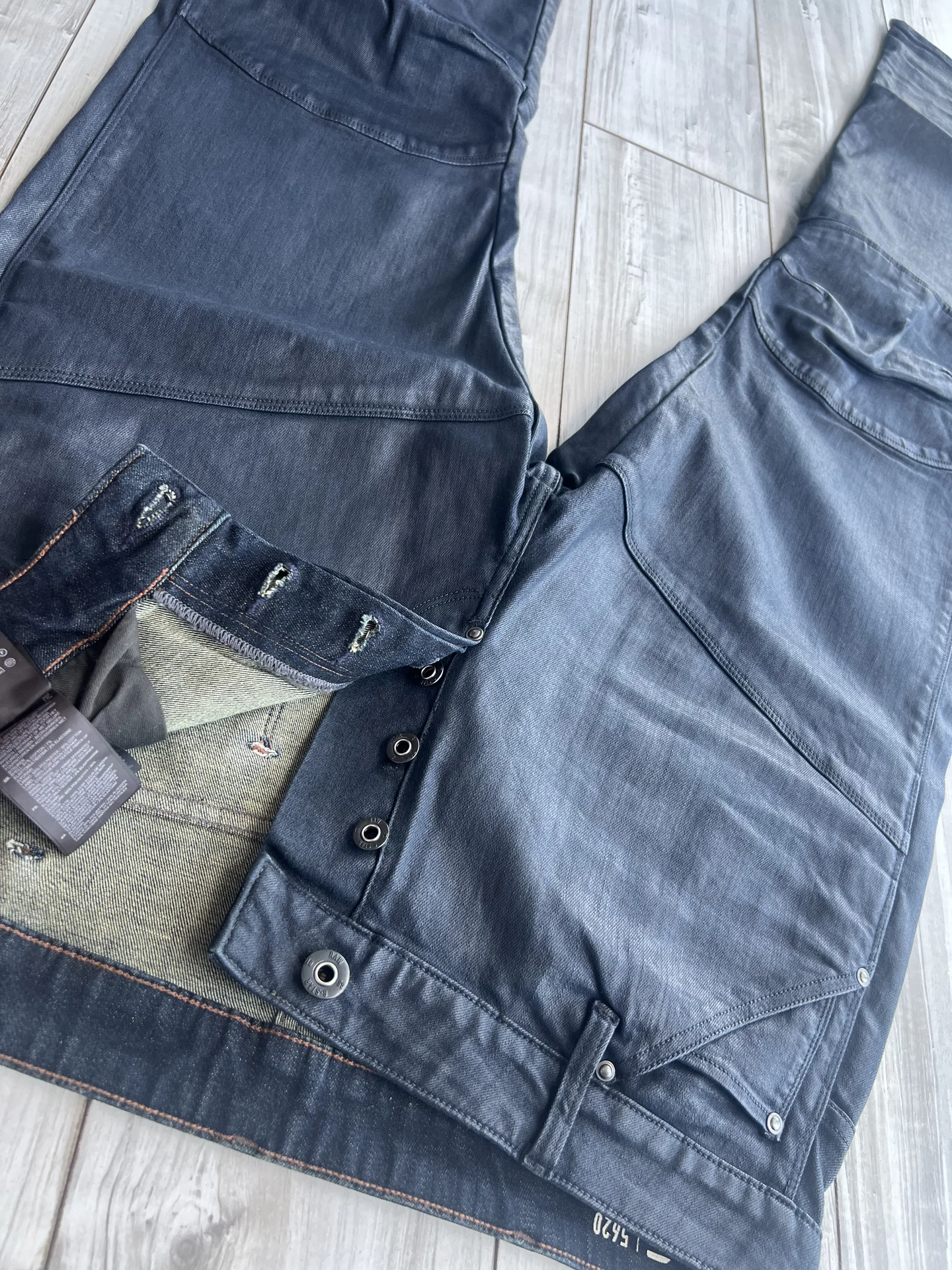 Вощеные джинсы (W34/L34) G-Star Raw 5620 3D Slim - миниатюра 8