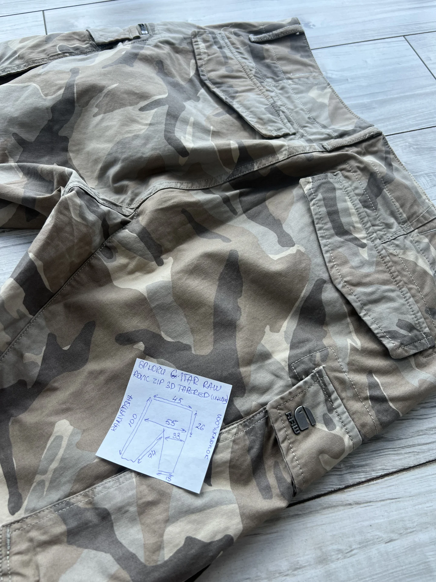 Cargo (W33/L30) G-Star Raw Rovic Zip 3D Tapered - миниатюра 10