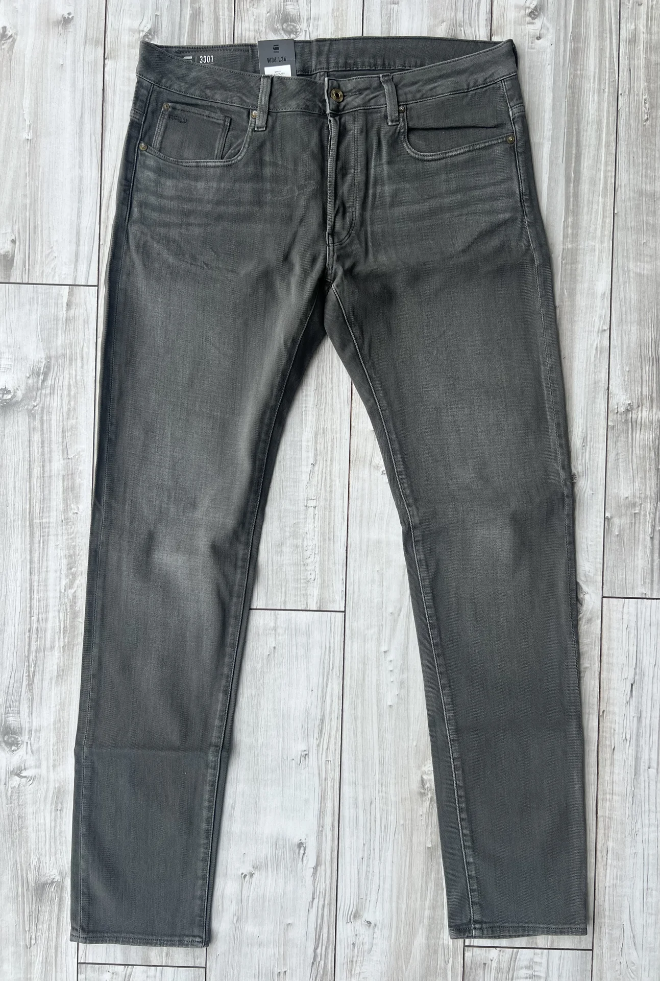 Джинсы (W36/L36) G-Star Raw 3301 Slim (Вьетнам) - миниатюра 7