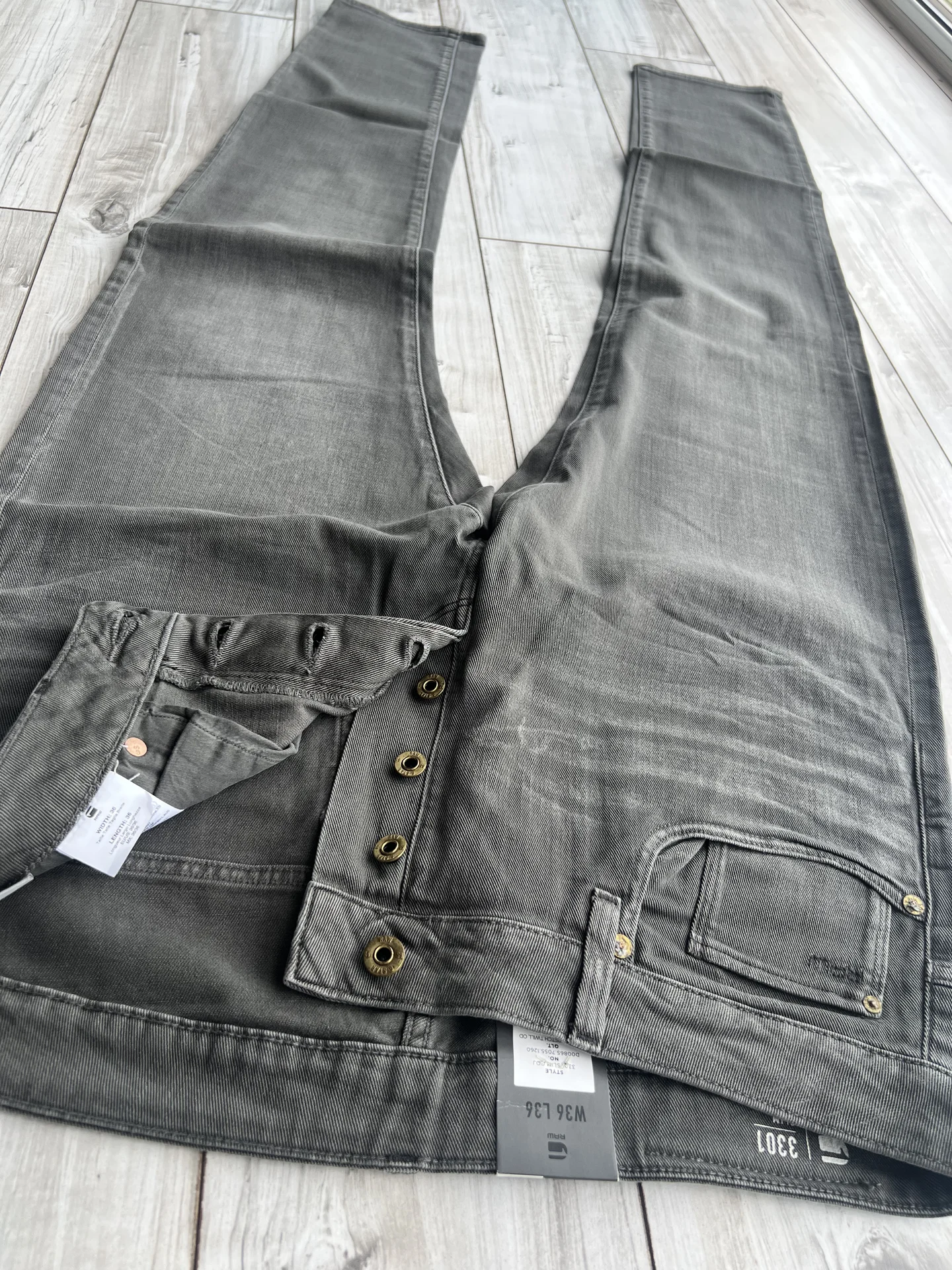 Джинсы (W36/L36) G-Star Raw 3301 Slim (Вьетнам) - миниатюра 8