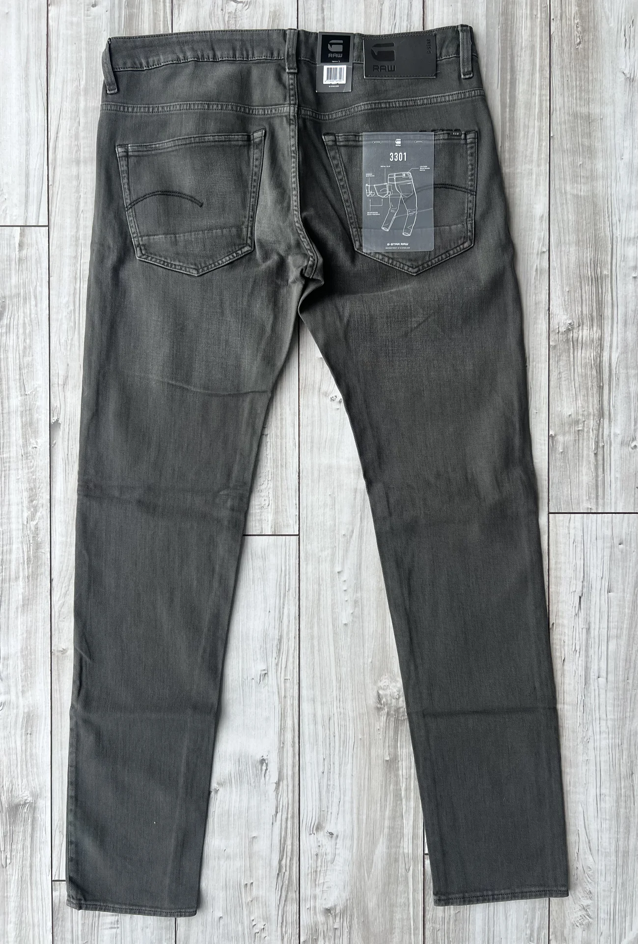 Джинсы (W36/L36) G-Star Raw 3301 Slim (Вьетнам) - миниатюра 9