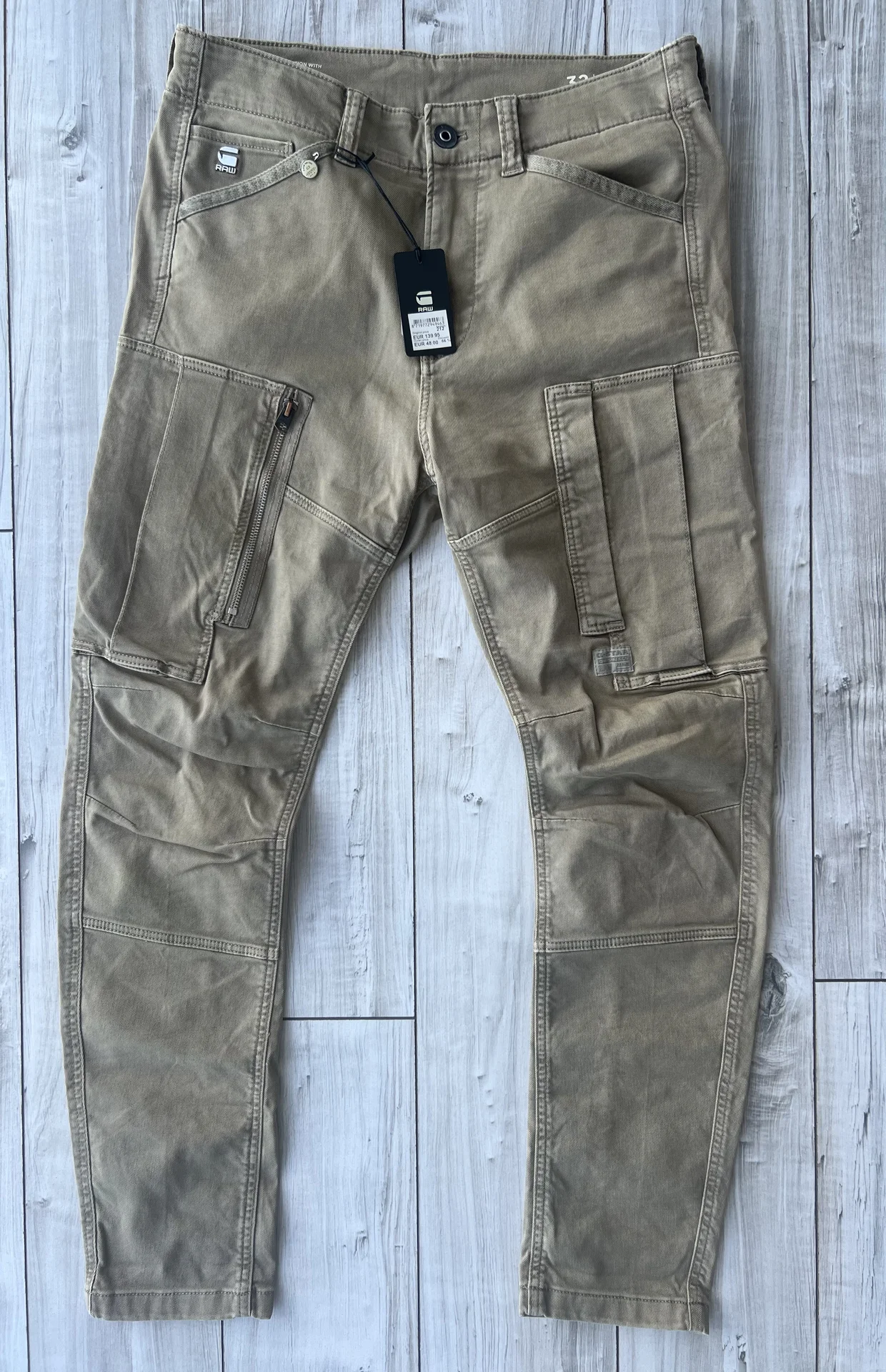 Брюки (W32/L32) G-Star Raw Flight Cargo 3D Skinny - миниатюра 7