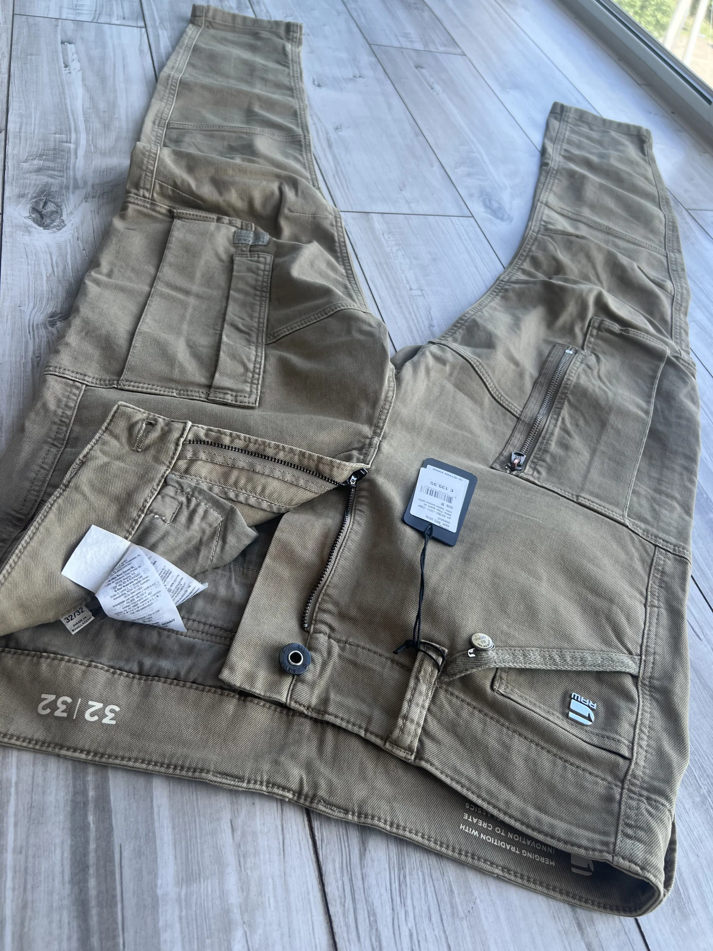 Брюки (W32/L32) G-Star Raw Flight Cargo 3D Skinny - миниатюра 8