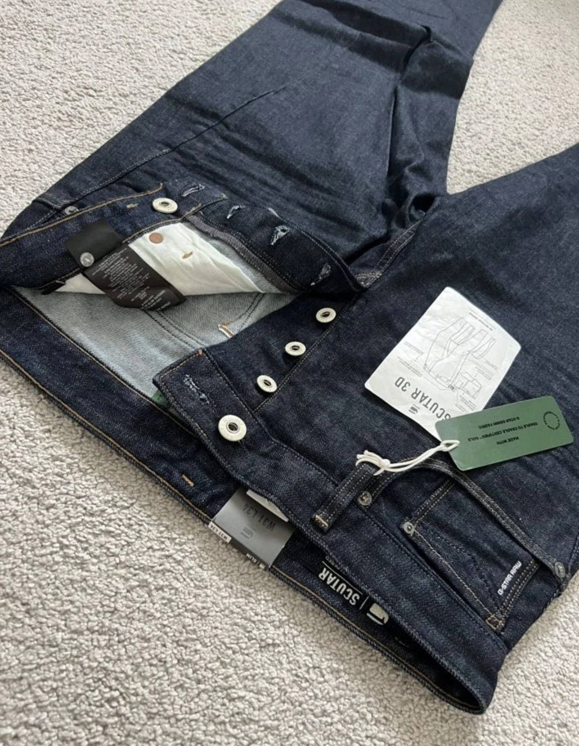 Джинсы (W31/L34) G-Star Raw Scutar 3D Slim Tapered - миниатюра 8