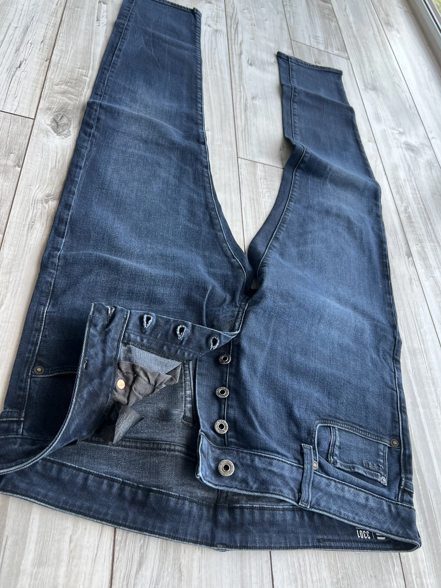Джинсы (W34/L30) G-Star Raw 3301 Slim (Индия) - миниатюра 8